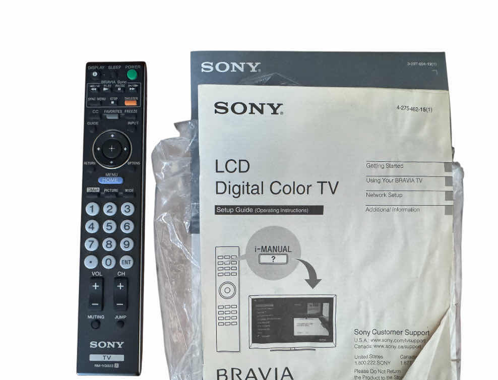 Photo 1 of 45
VINTAGE SONY LCD DIGITAL COLOR TV MODEL NO. KDL-52W4100 WITH REMOTE AND MANUALS