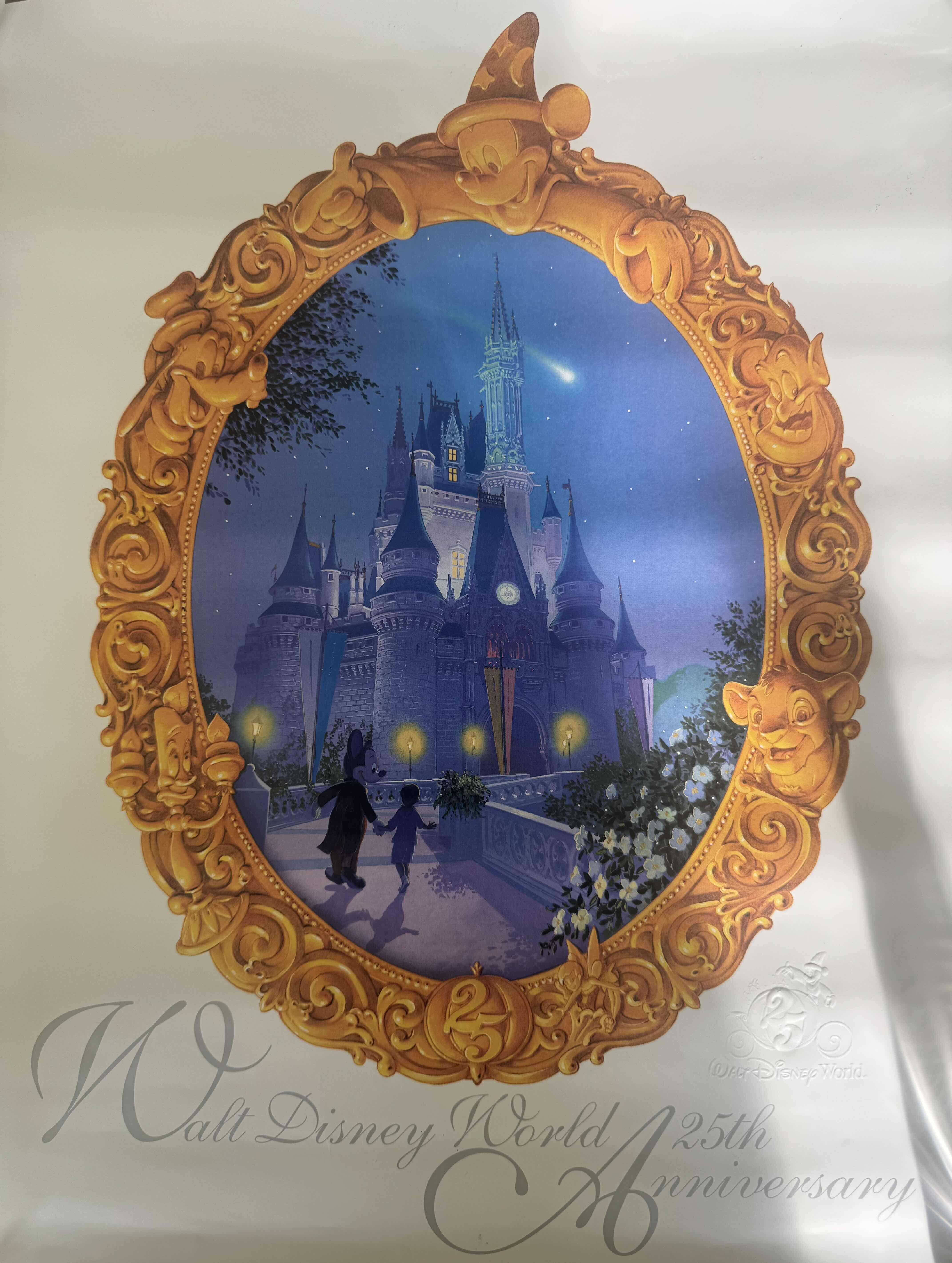 Photo 1 of 25
VINTAGE WALT DISNEY WORLD POSTER 25TH ANNIVERSARY. COLLECTION PIECE. MICKEY AND CASTLE POSTER. COLLECTABLE

L20” X W16”