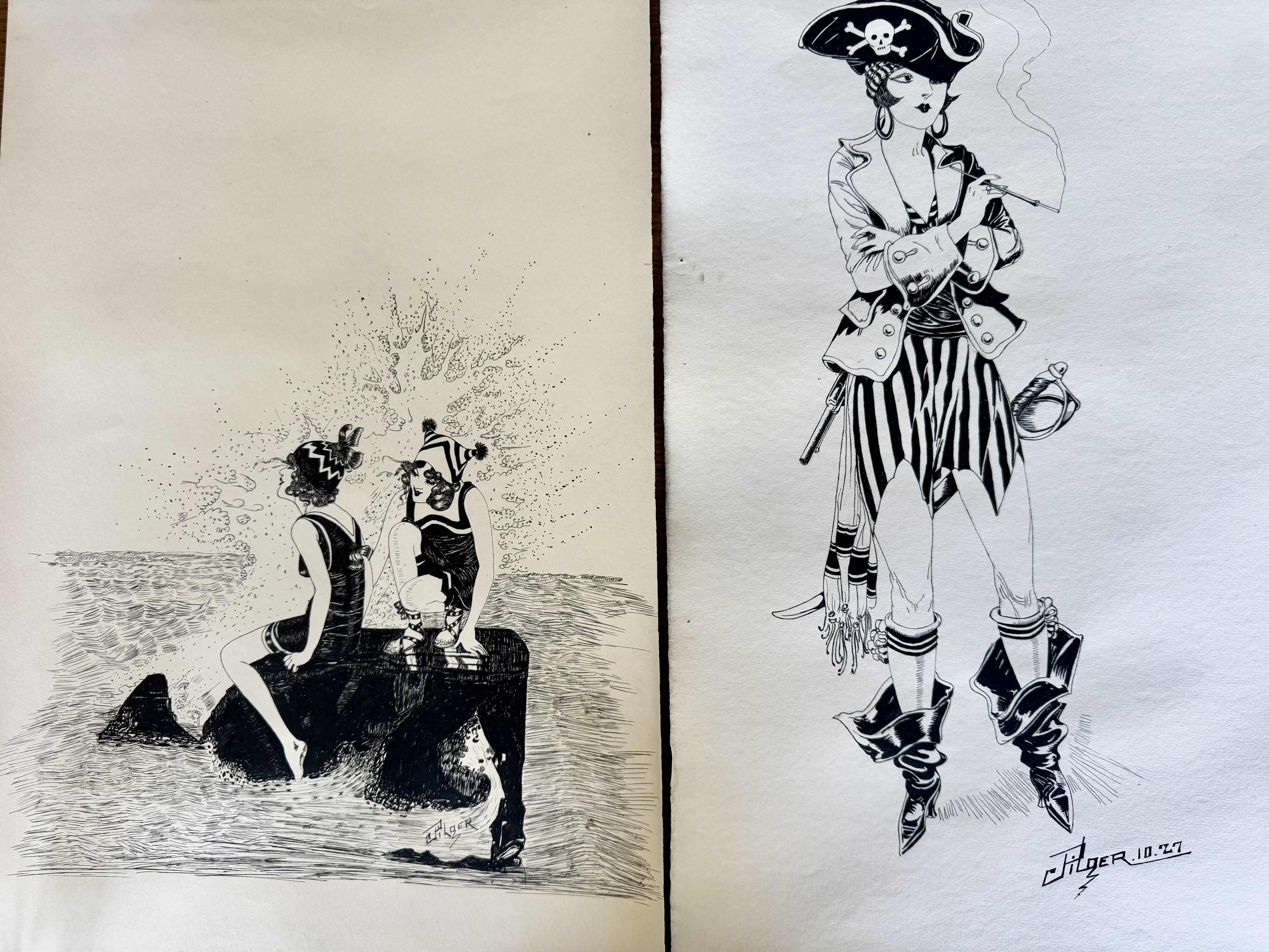 Photo 1 of 50
2-VINTAGE ORIGINAL SIGNED J PILGER INK ART, SKETCH, DRAWING. ARTWORK, ART COLLECTION COLLECTION

L24” X W15”