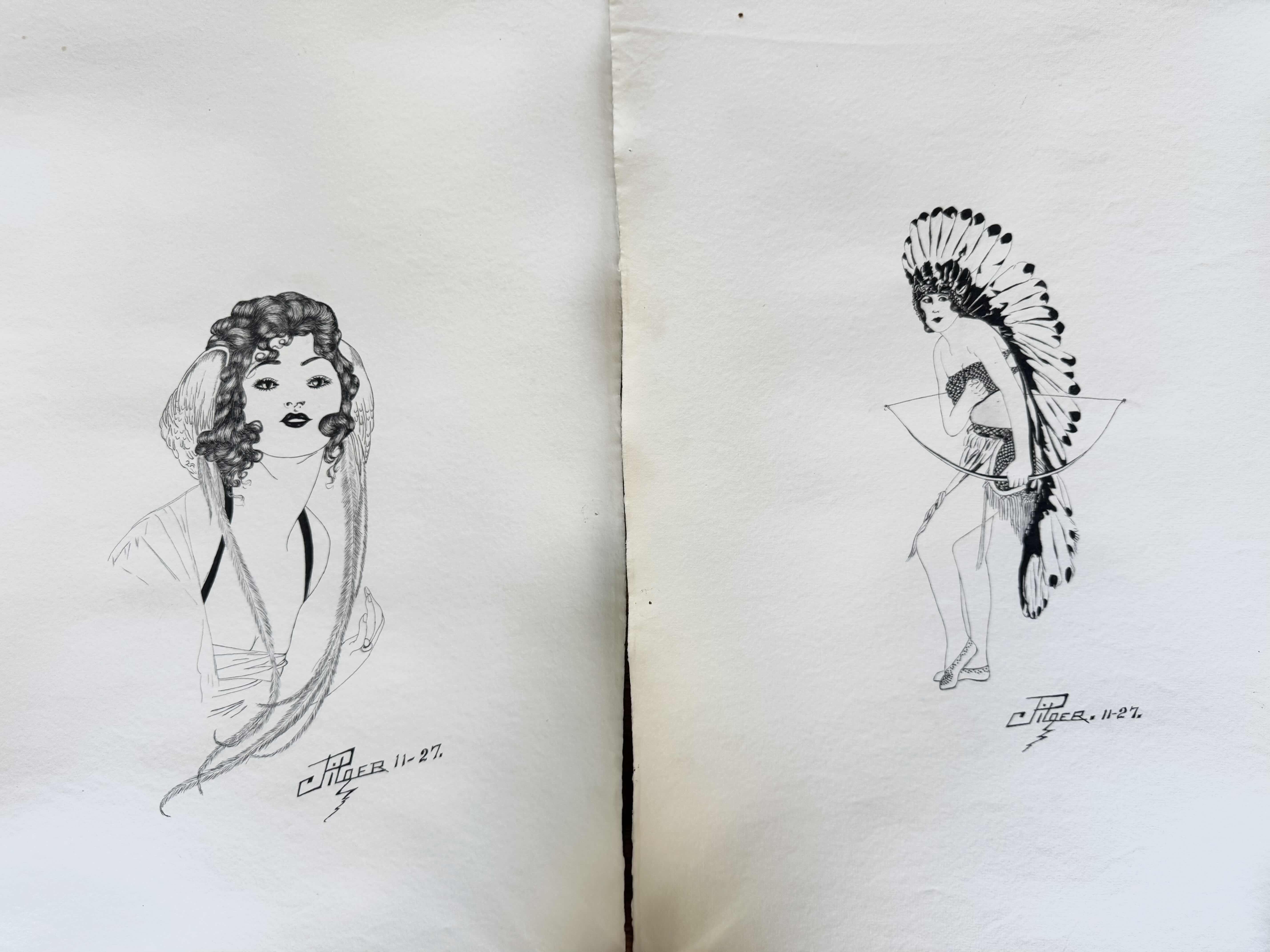 Photo 1 of 50
2-VINTAGE ORIGINAL SIGNED J PILGER INK ART, SKETCH, DRAWING. ARTWORK, ART COLLECTION COLLECTION

L24” X W15”