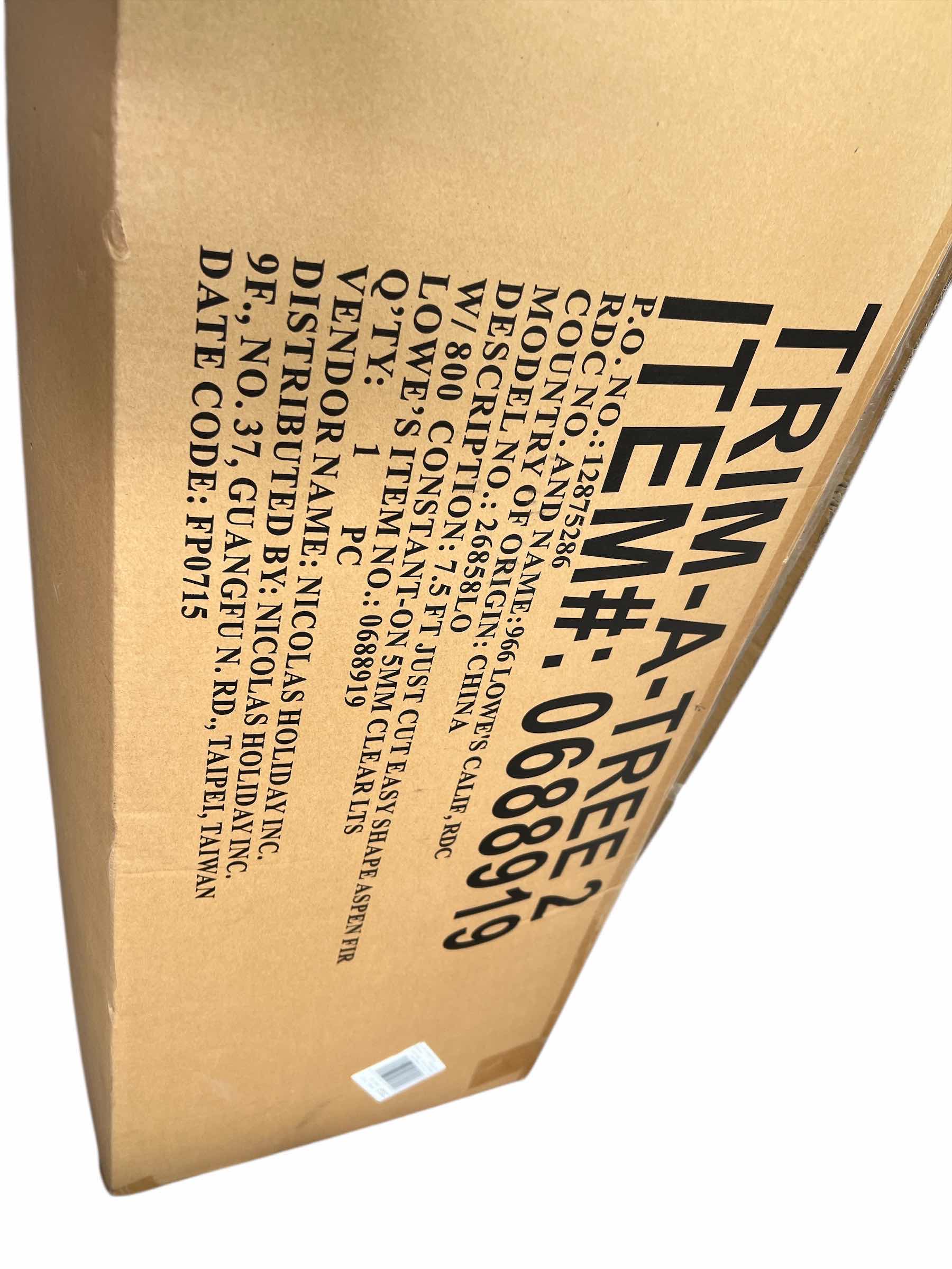 Photo 1 of ARTIFICIAL CHRISTMAS TREE - TRIM A TREE #0688919