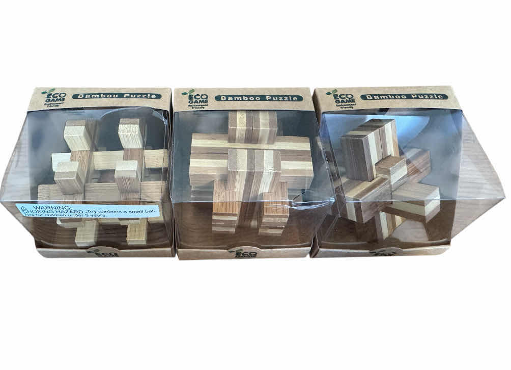 Photo 1 of 50
7- ASSORTED VINTAGE BAMBOO PUZZLES AND PLAYING CARDS, DECK OF CARDS

BAMBOO PUZZLE
H3”