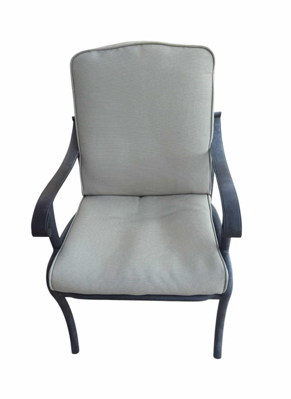 Photo 1 of 35
OUTDOOR/PATION CHAIR WITH CUSHIONS, METAL. TAN/DARK BROWN

30” X 24” X H38”