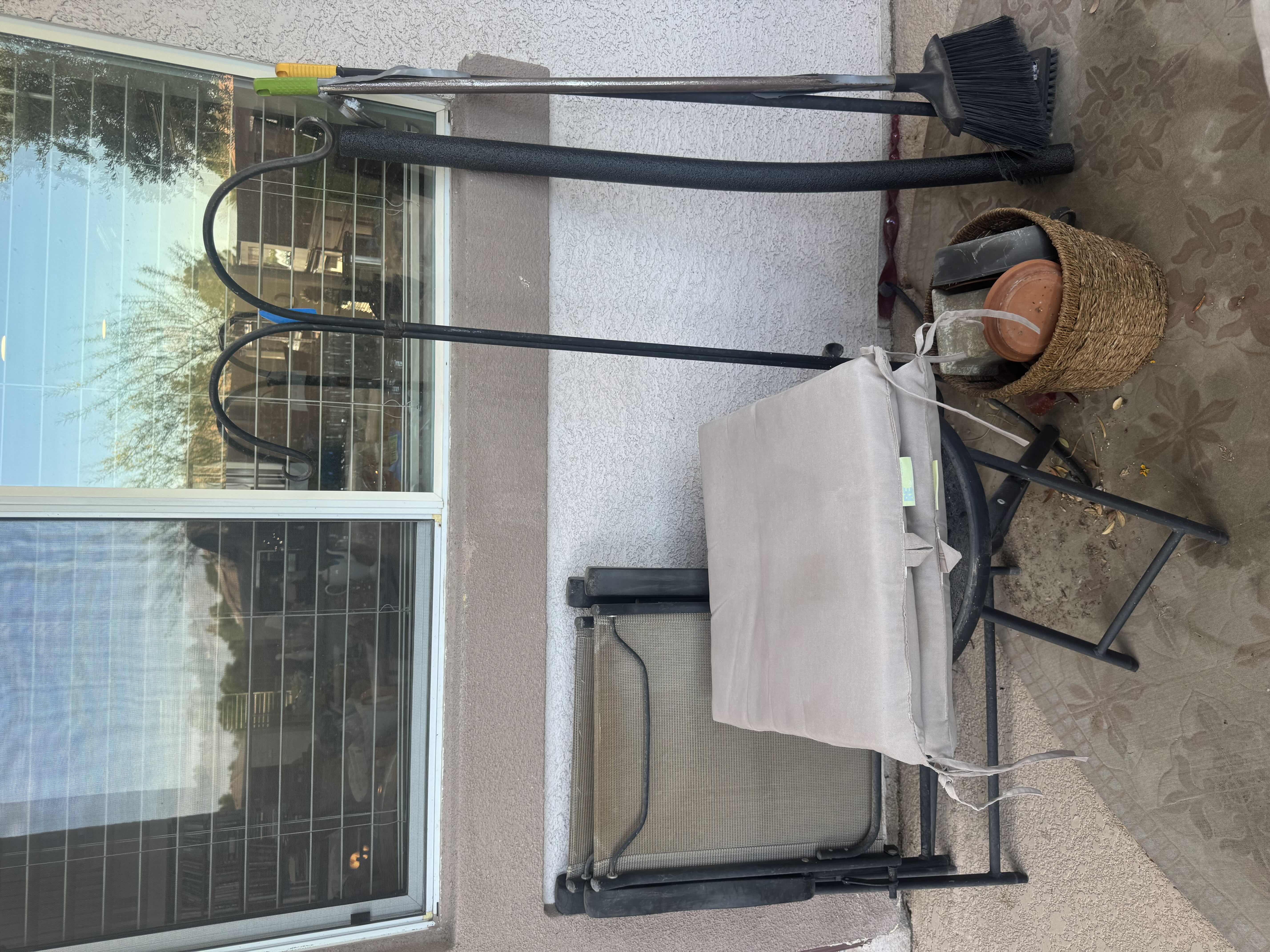 Photo 1 of 50
ASSORTED OUTDOOR ITEMS, SMALL ROUND TABLE, 2-CHAIRS WITH CUSHIONS, BIRD-FEEDER/PLANTER STAND, AND BASKET, 12 ITEMS