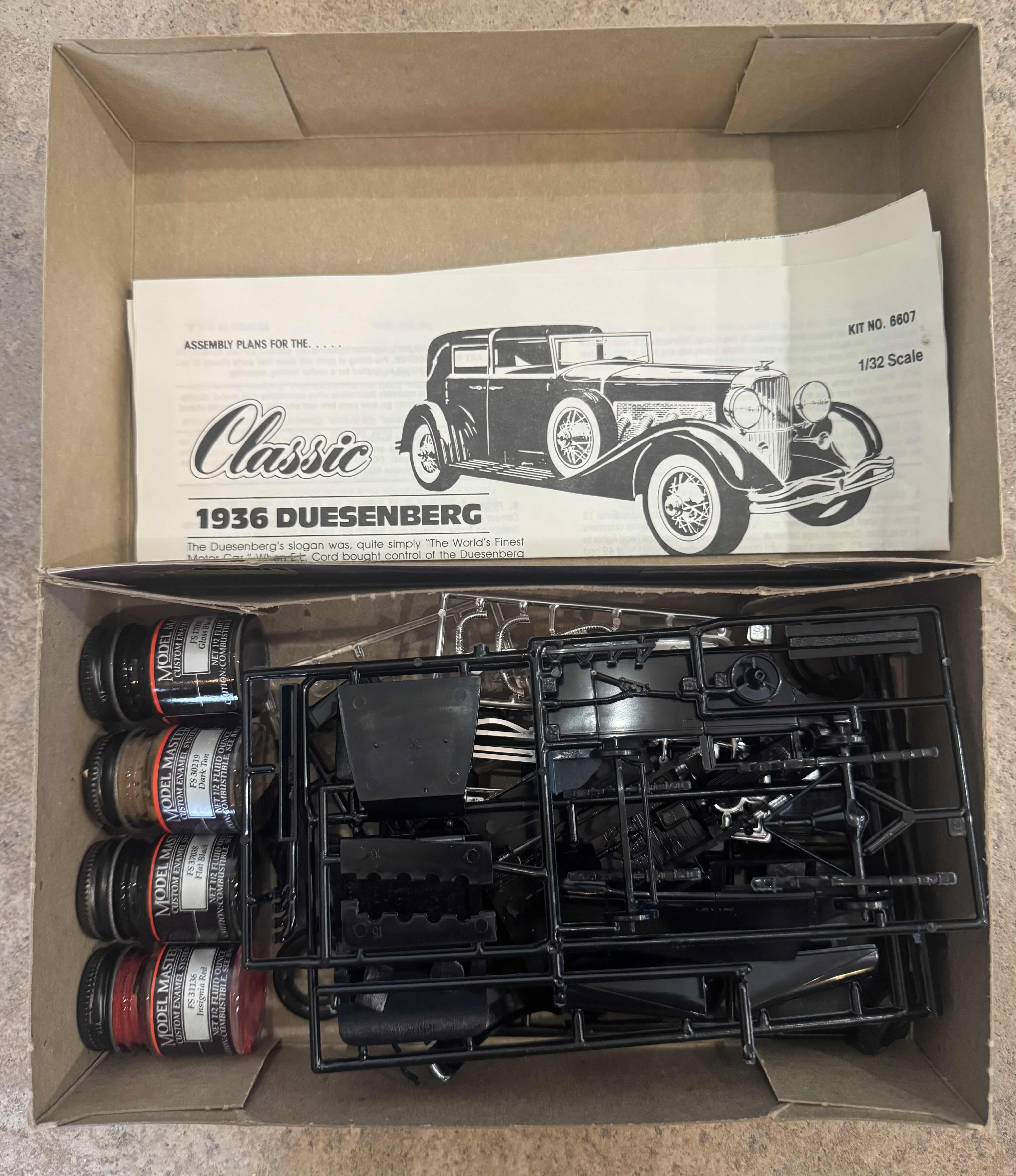Photo 1 of 42
VINTAGE CLASSIC CAR PLASTIC MODEL KIT NO. 6607 1936 DUESENBURG, LINDBERG. COLLECTABLE, TOY MODEL COLLECTION