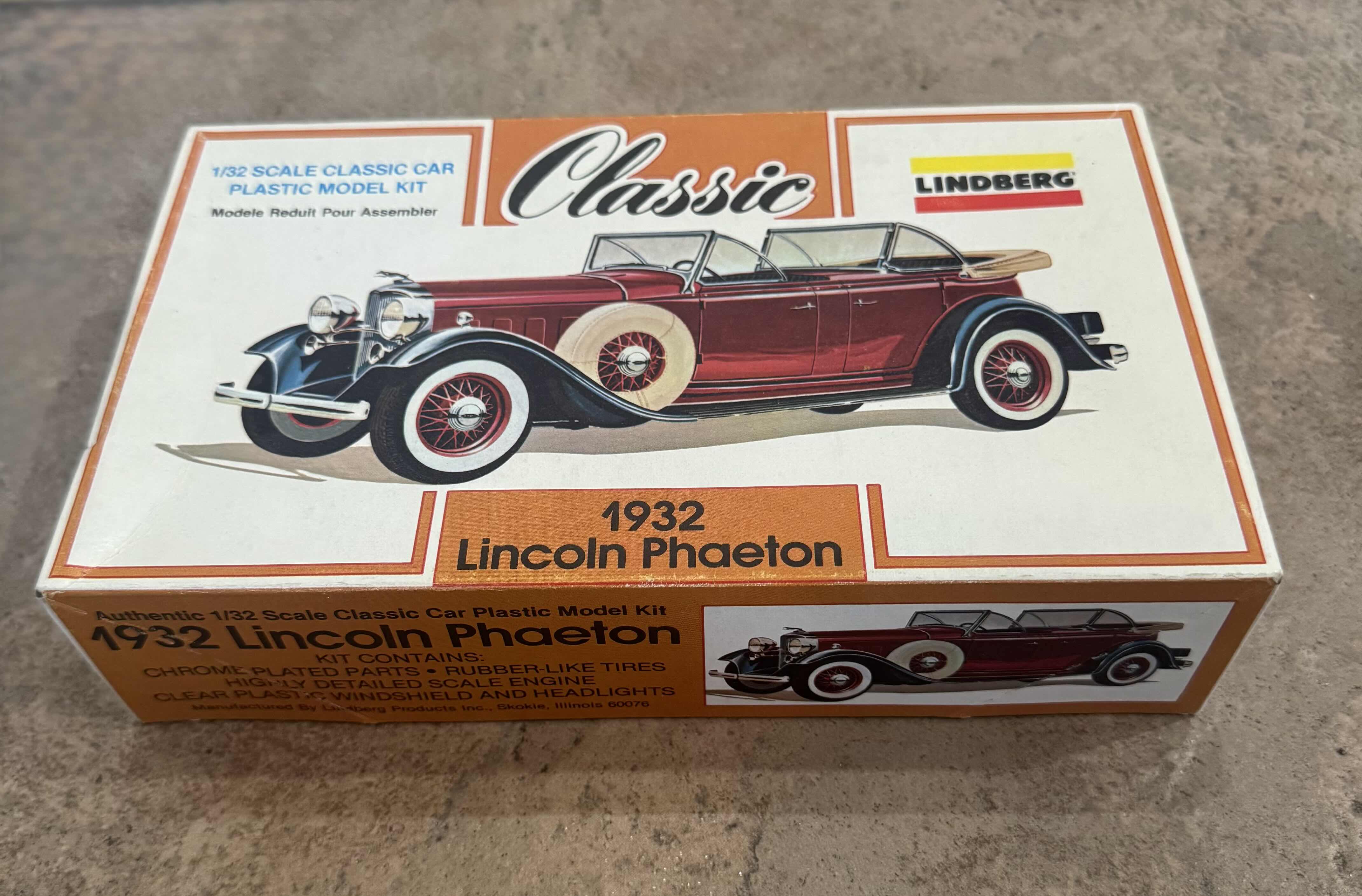 Photo 1 of 25
VINTAGE CLASSIC CAR PLASTIC MODEL KIT NO. 6609 1932 LINCOLN PHAENTON, LINDBERG. COLLECTABLE, TOY MODEL COLLECTION