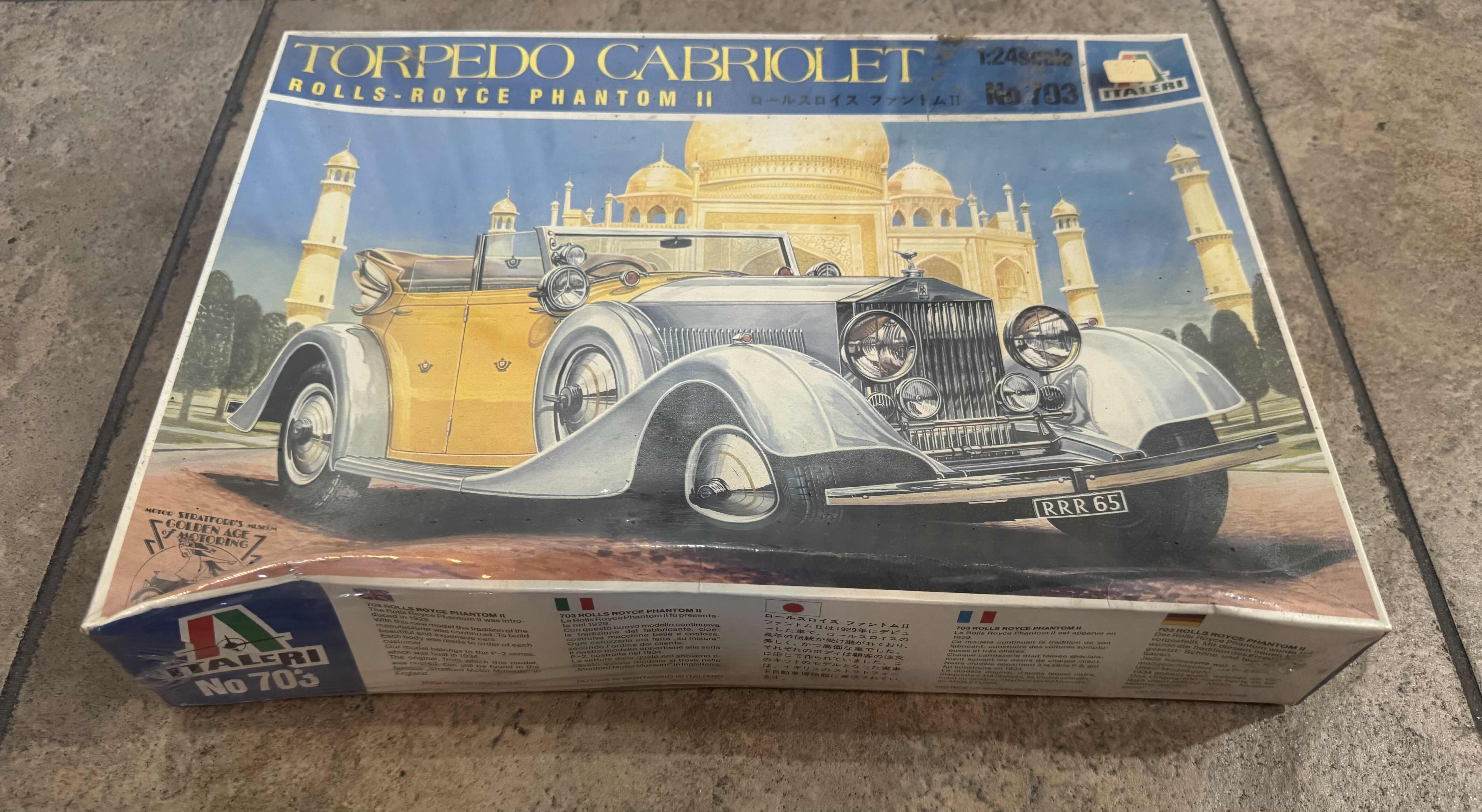 Photo 1 of 40
VINTAGE SEALED TORPEDO CABRIOLET ROLLS-ROYCE PHANTOM II 1:24 SCALE MODEL NO. 703, ITALERI, MODEL KIT, COLLECTABLE, TOY COLLECTION