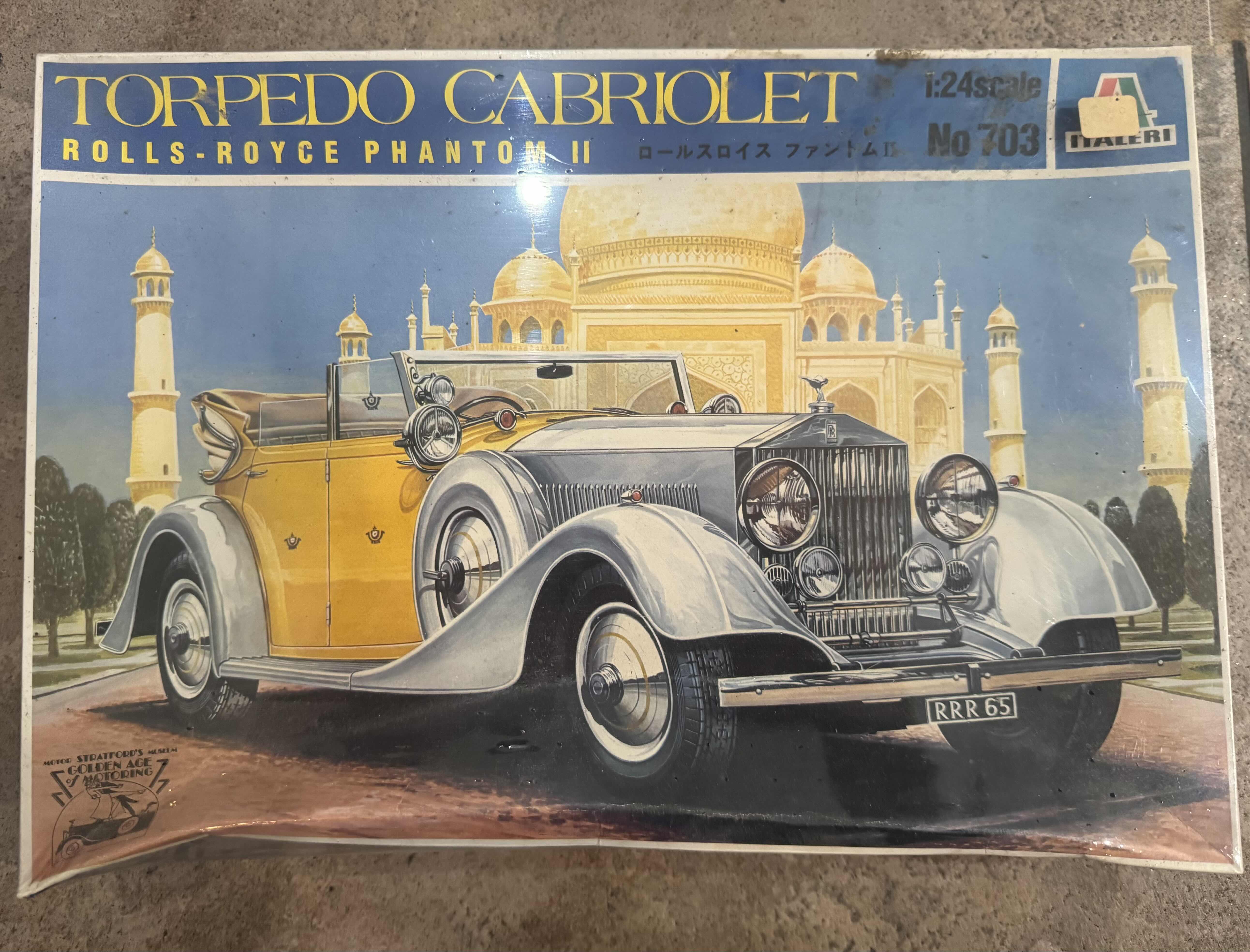 Photo 1 of 40
VINTAGE SEALED TORPEDO CABRIOLET ROLLS-ROYCE PHANTOM II 1:24 SCALE MODEL NO. 703, ITALERI, MODEL KIT, COLLECTABLE, TOY COLLECTION