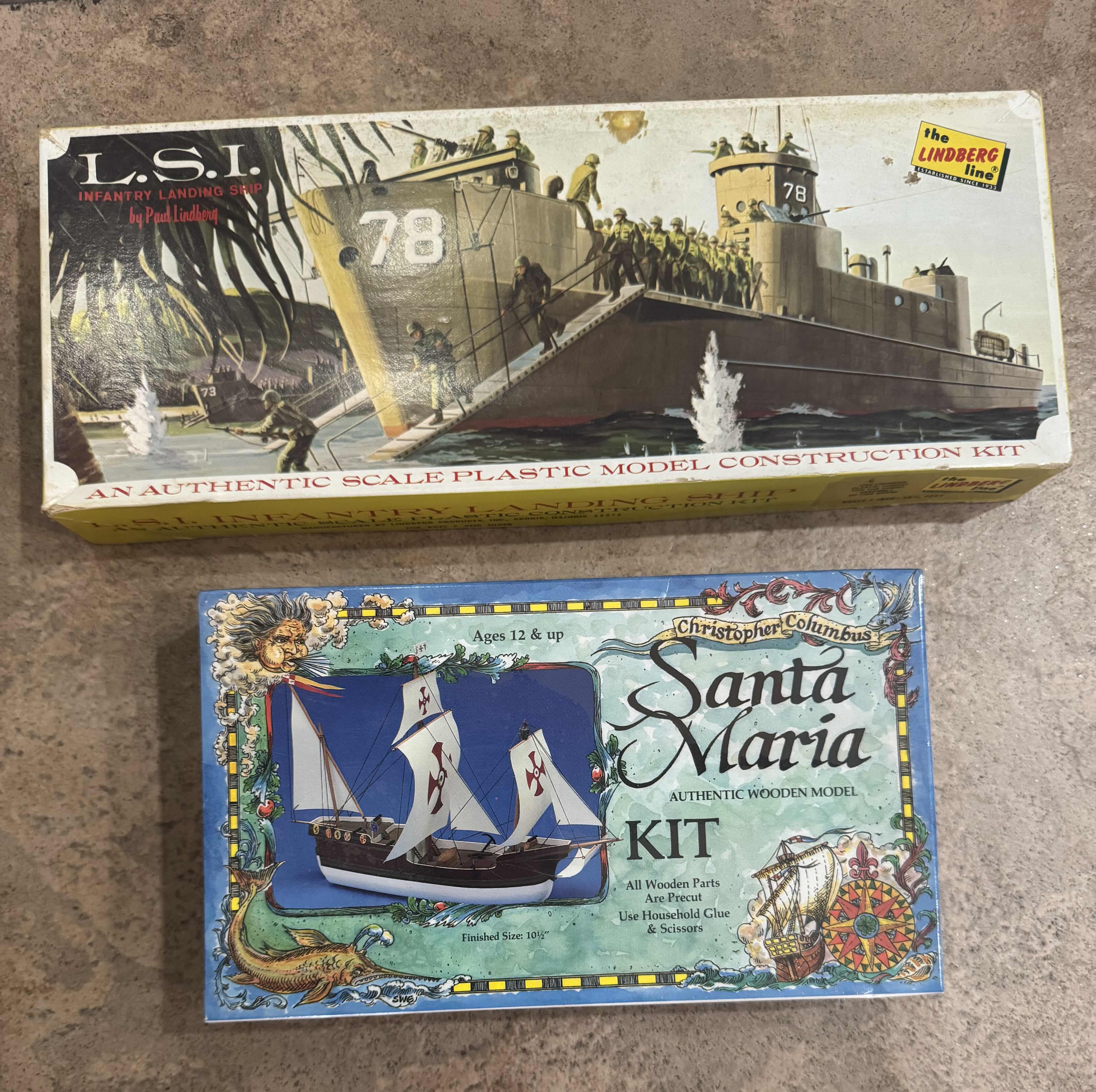 Photo 1 of 140
4- VINTAGE ASSORTED HISTORIC SHIP MODEL KITS, SANTA MARIA, INFANTRY LANDING SHIP, LINDBERG, TOY COLLECTION, COLLECTABLE, ART COLLECTION