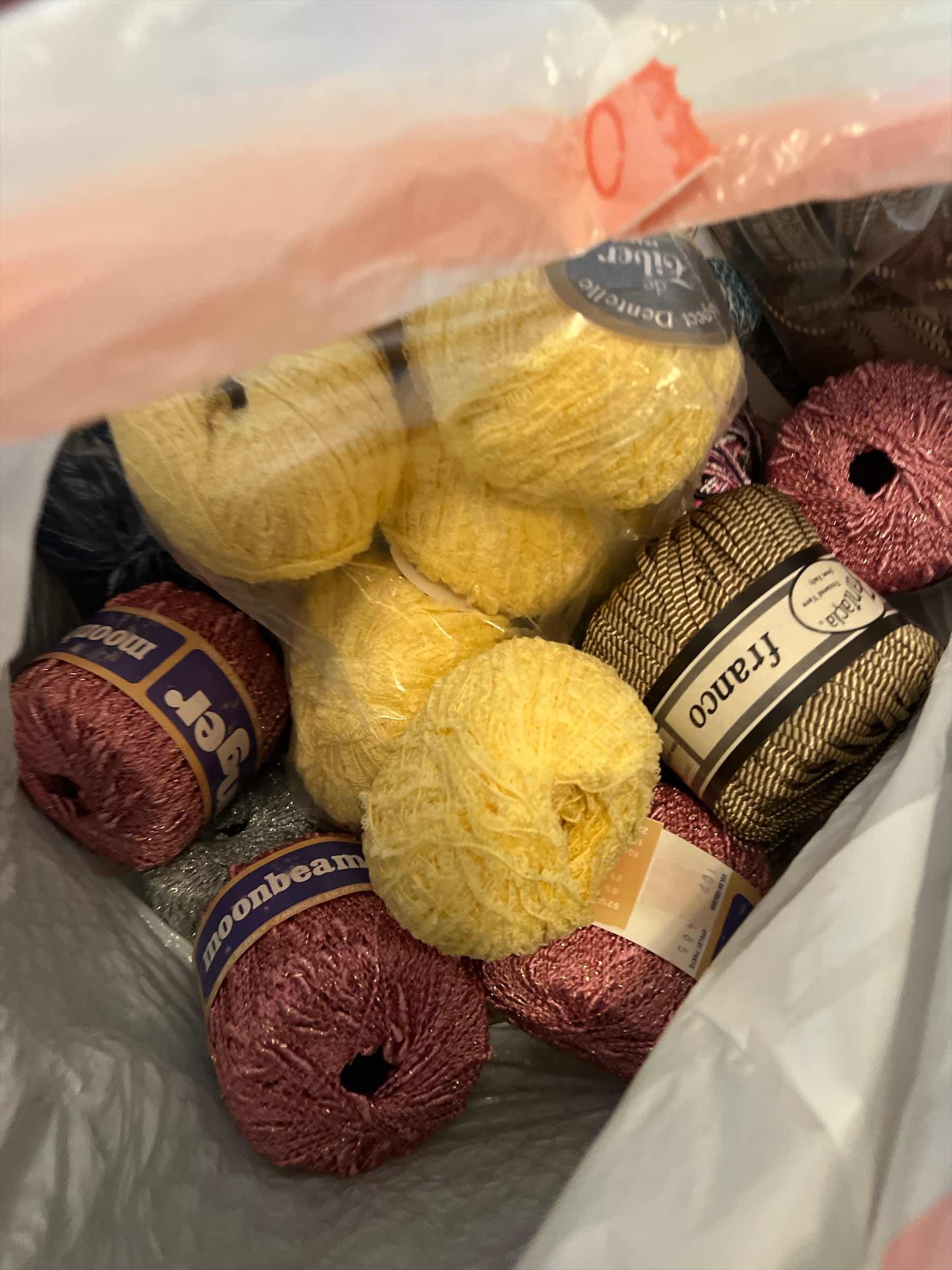 Photo 1 of BAG OF THREAD, YARN AND MORE