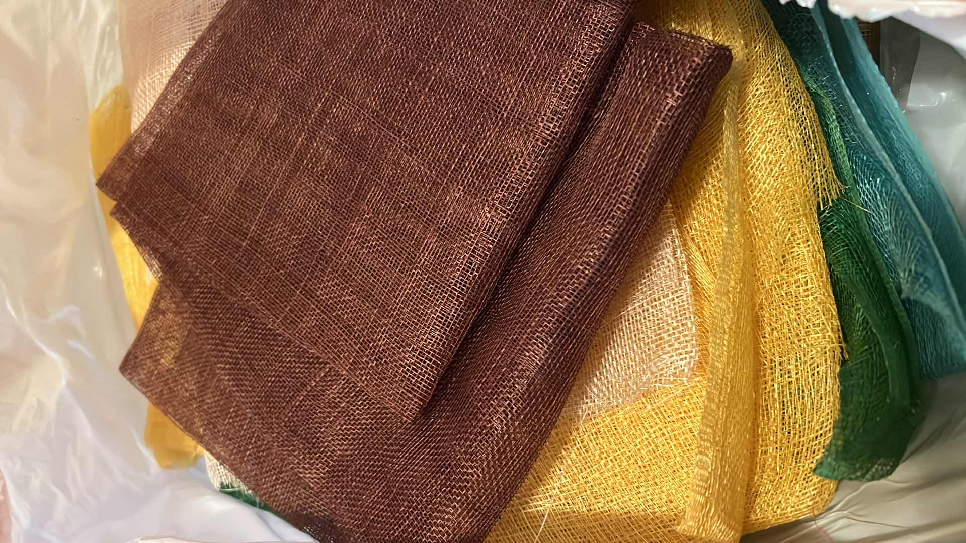 Photo 1 of BAG OF CRAFTING FANRIC, THREAD AND MORE