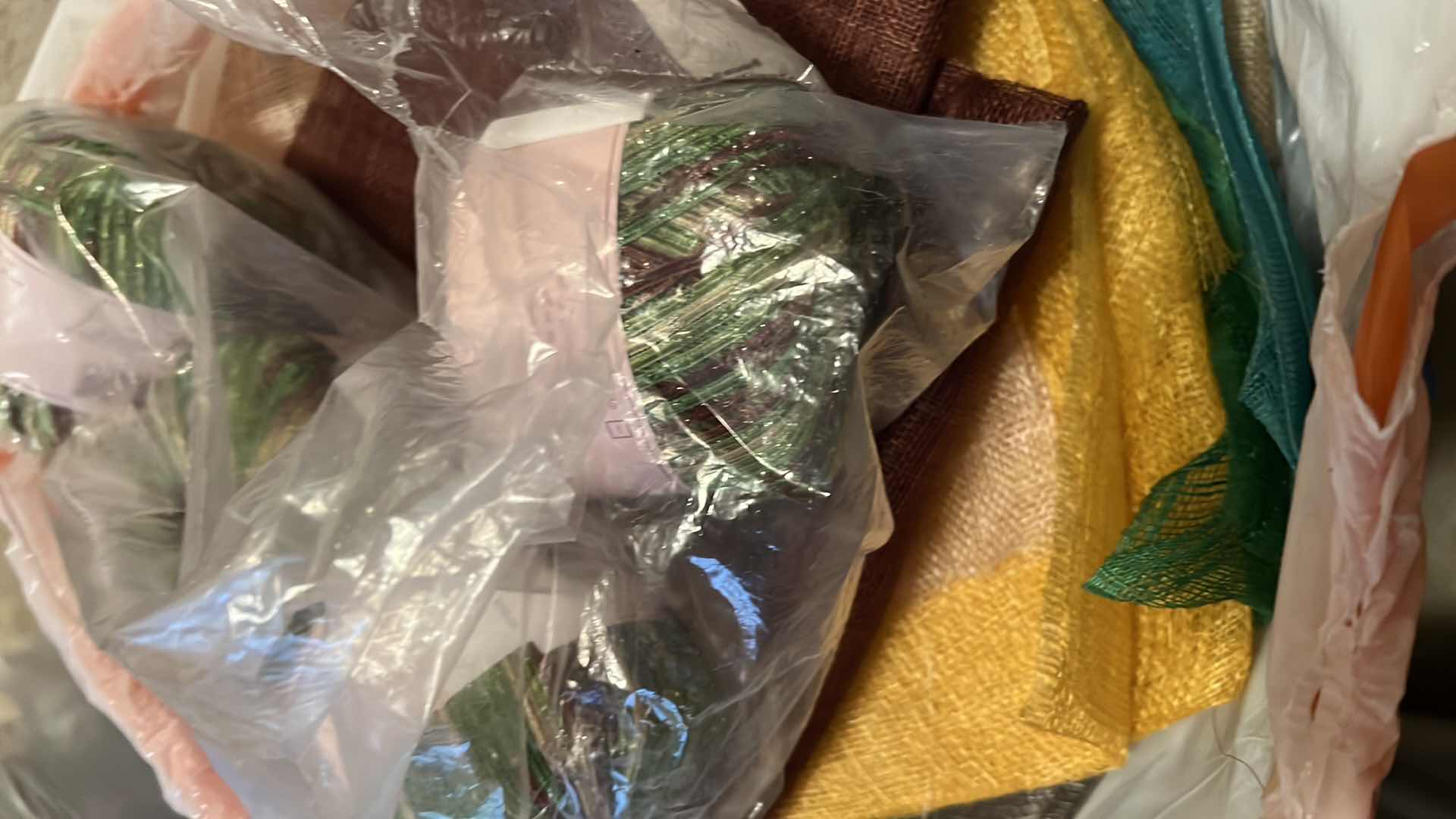 Photo 1 of BAG OF CRAFTING FANRIC, THREAD AND MORE