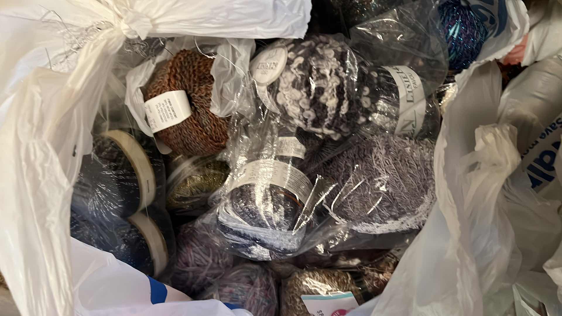 Photo 1 of BAG OF THREAD, SPECIALTY YARN AND MORE