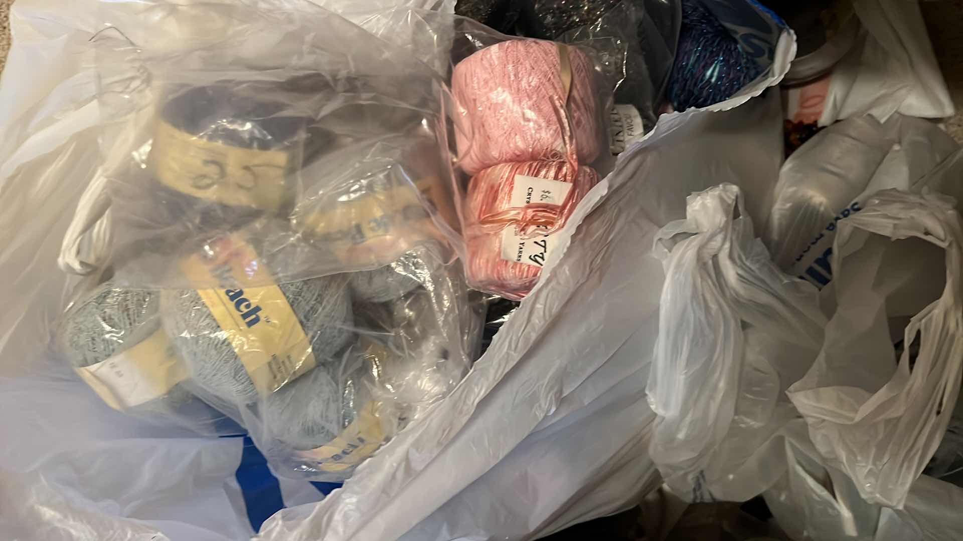 Photo 1 of BAG OF THREAD, SPECIALTY YARN AND MORE