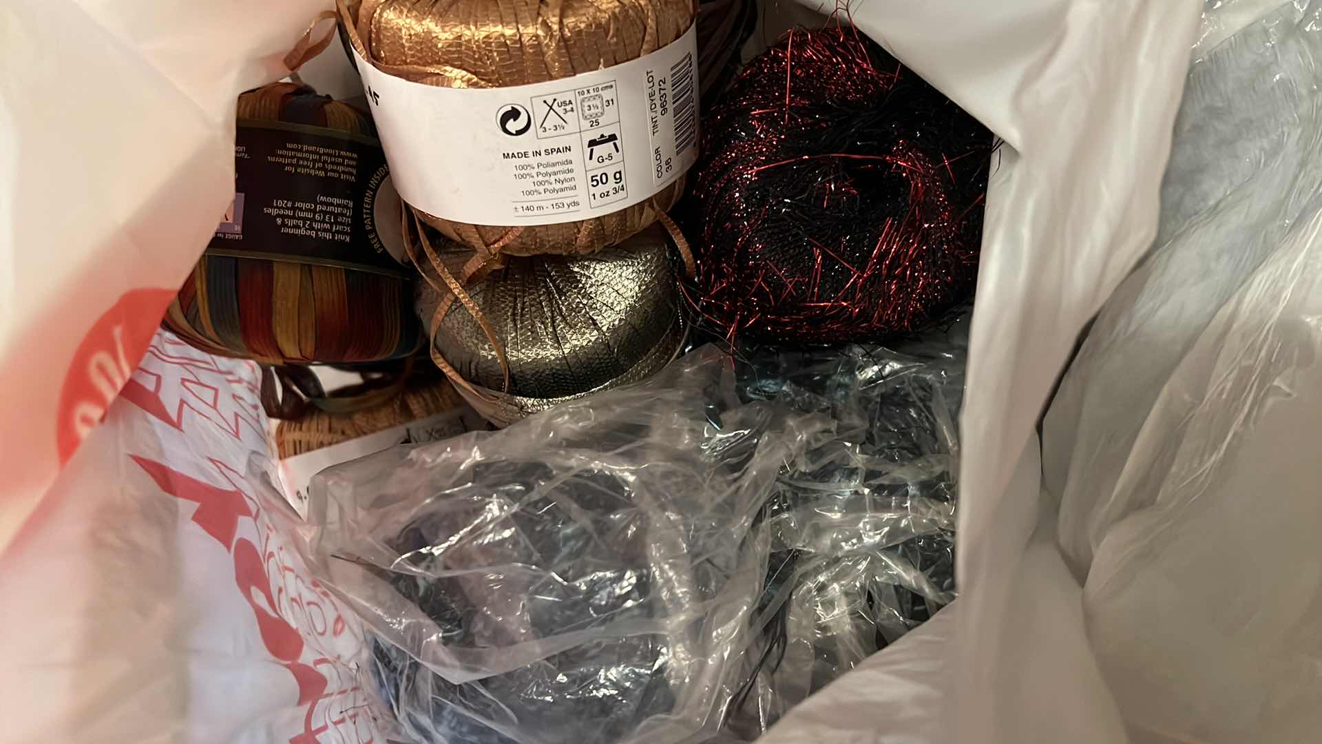 Photo 1 of BAG OF YARN AND THREAD