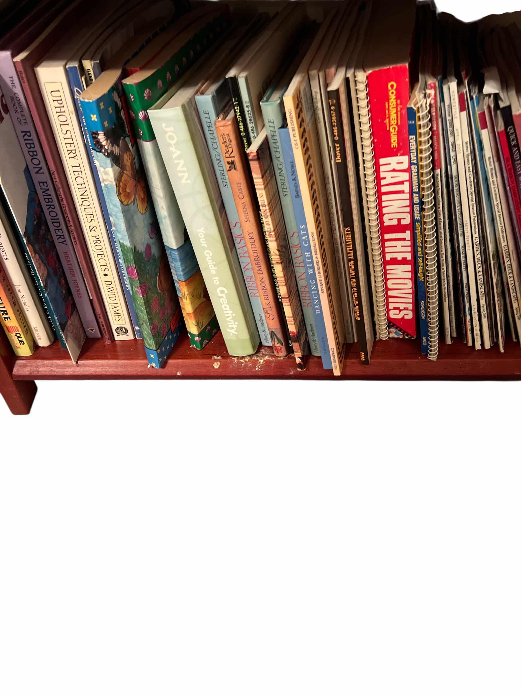 Photo 1 of SHELF OF BOOKS - SPECIALTY SEWING AND HOBBIES