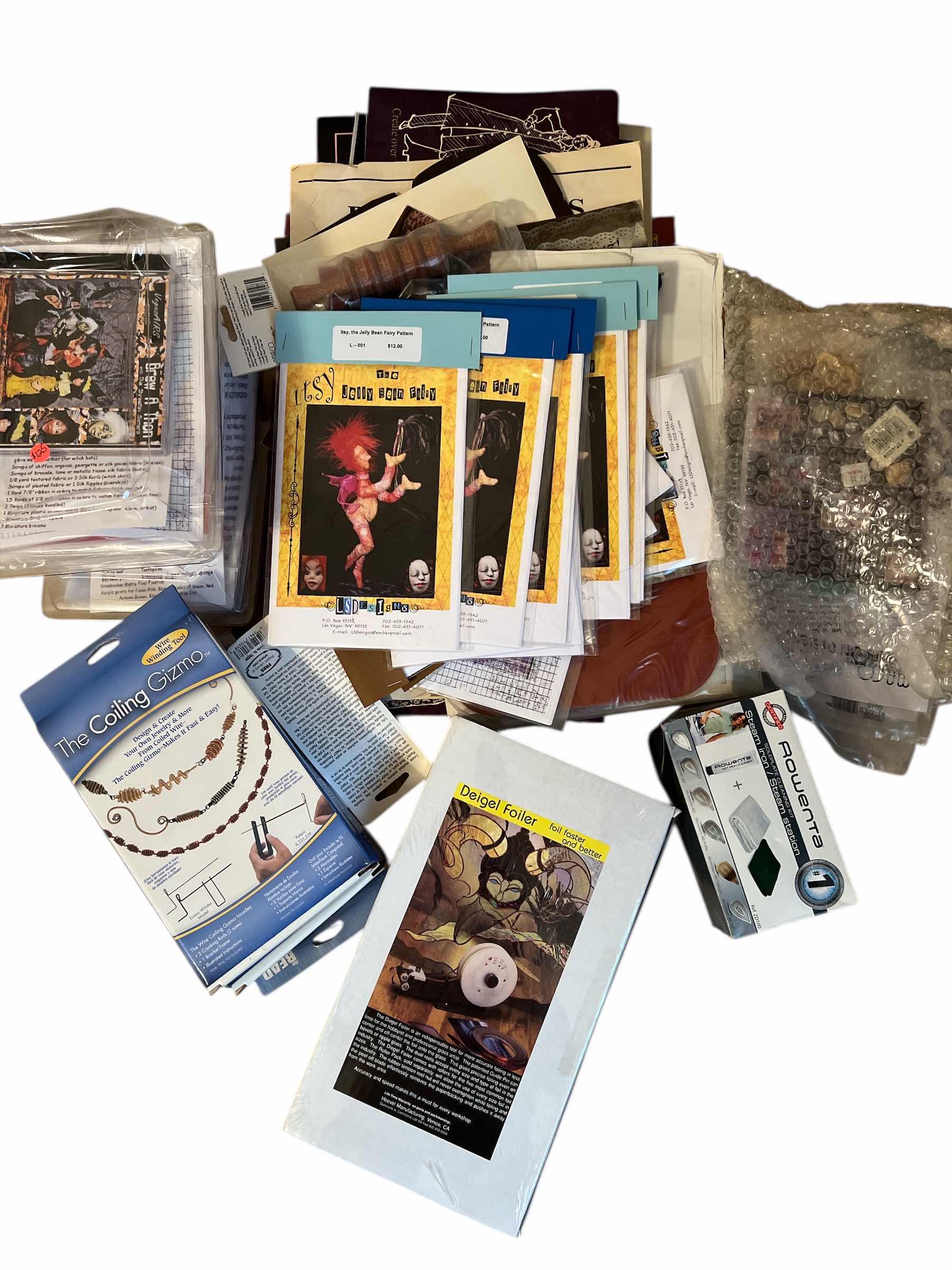Photo 1 of $200 - CRAFTING TOOLS - DOLL PATTERNS - BEAD JEWELRY TOOLS - FOILING TOOL AND MORE