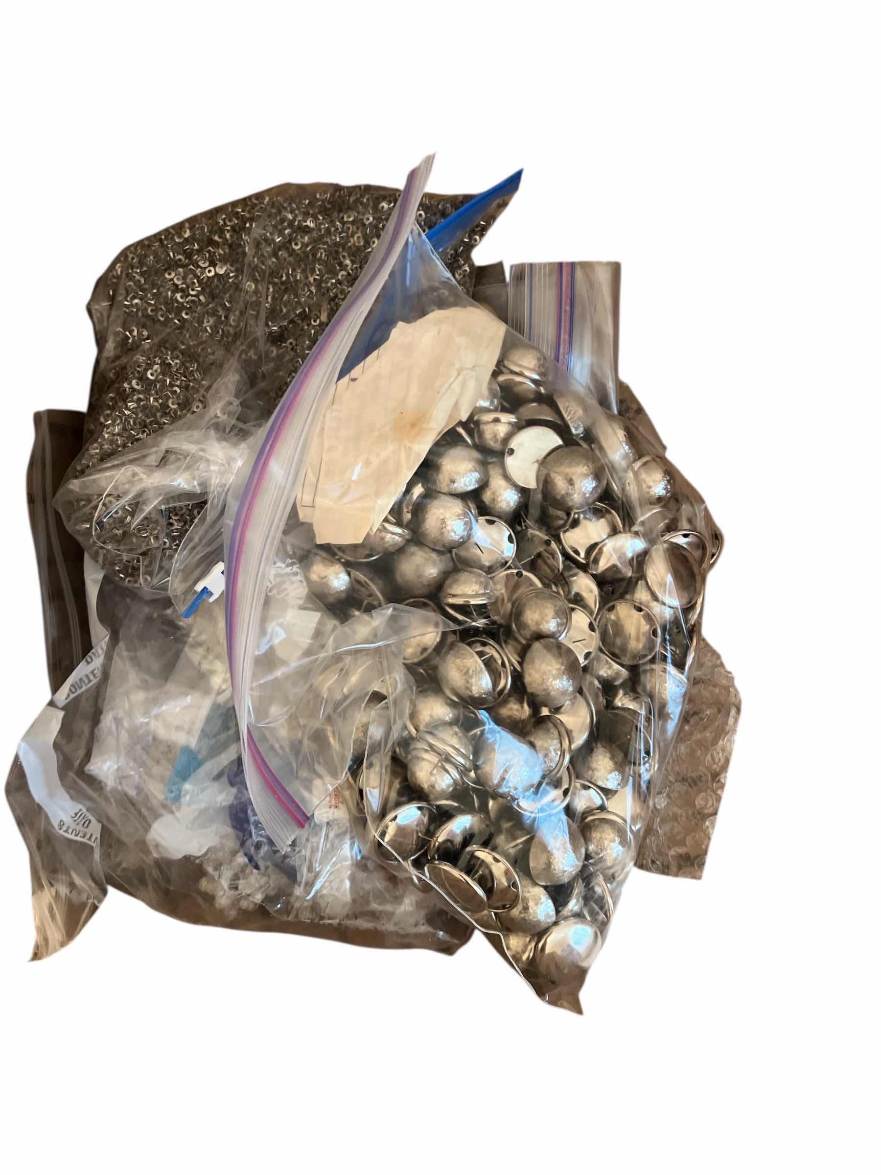 Photo 3 of BOX OF BEADS AND BAGS OF JEWELRY AND CRAFT FINDINGS