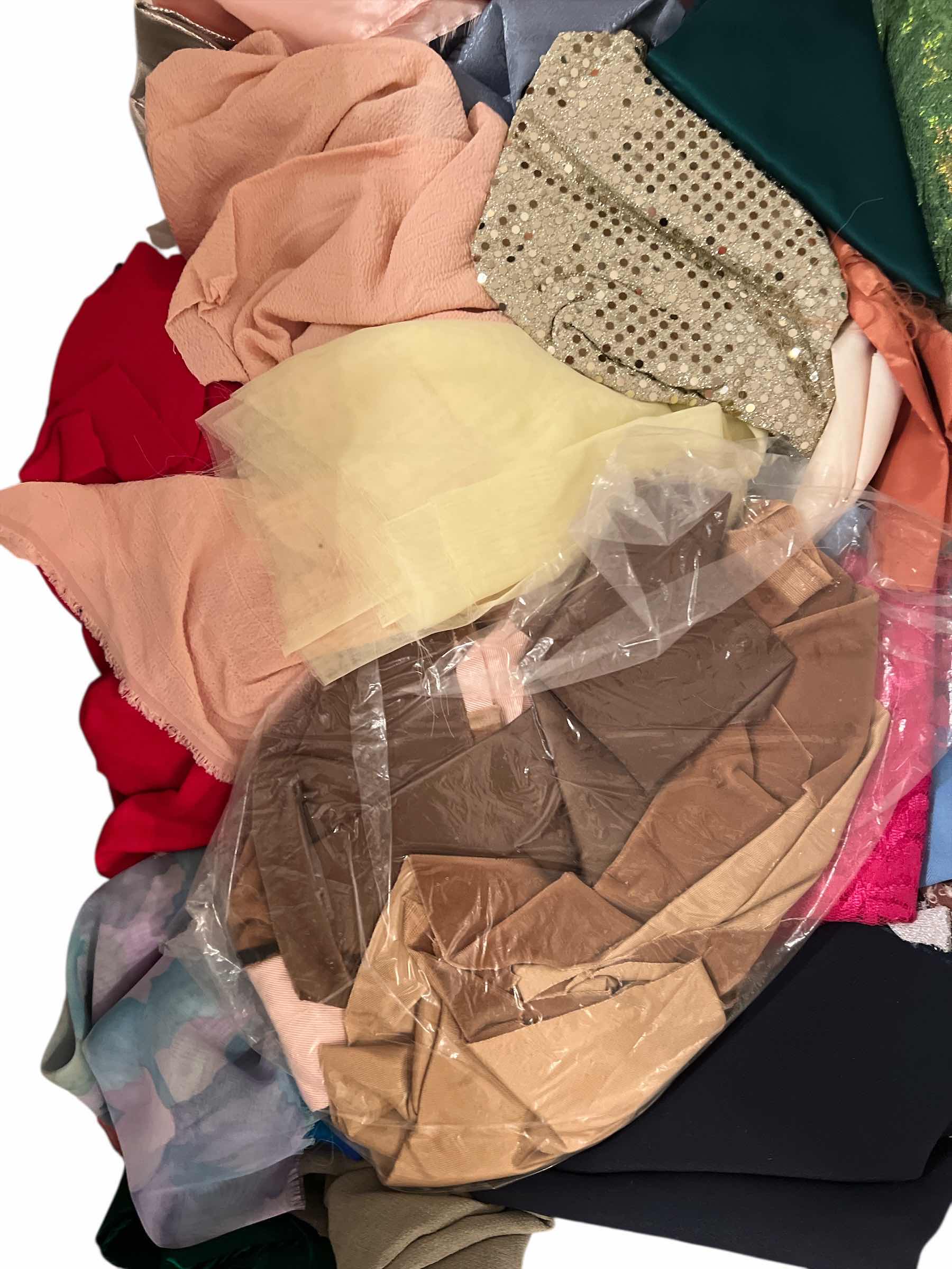 Photo 1 of 2 -TOTES AND CONTENTS OF FABRIC