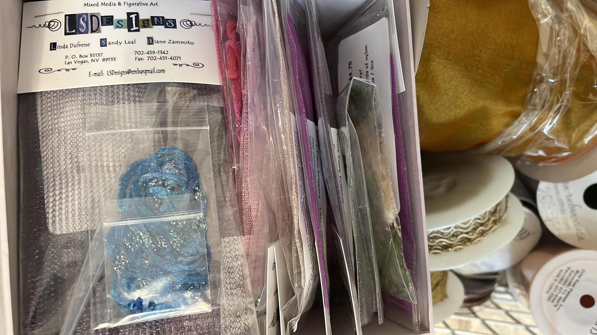 Photo 4 of 5 BOXES OF THREAD, RIBBON AND TRIM