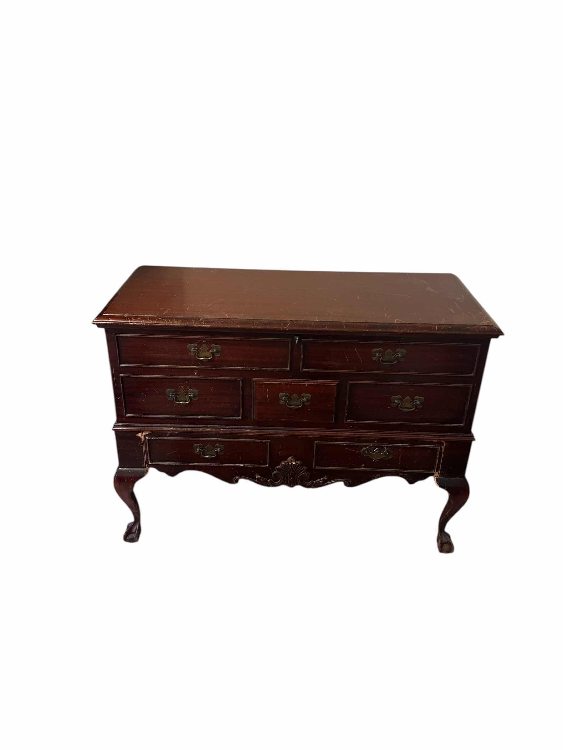 Photo 1 of 18” DEEP X 42” WIDE X 32” HIGH - ANTIQUE LANE CEDAR CHEST WITH TOP LOAD CHEST AND BOTTOM DRAWER - AUTHENTIC