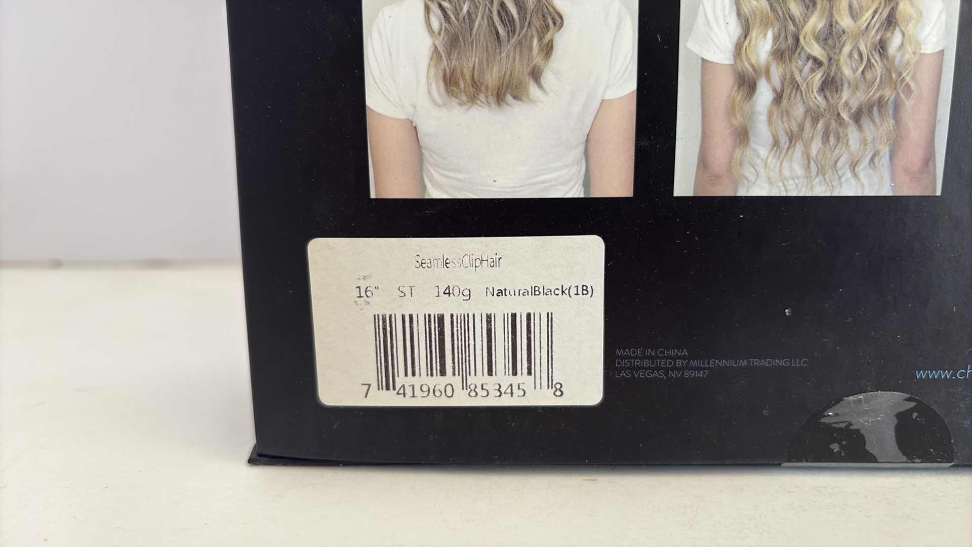 Photo 1 of SALONPRO CHRISTIAN REMY PRO SEAM CLIP IN HAIR EXTENSIONS 16” 140g “NATURAL BLACK”