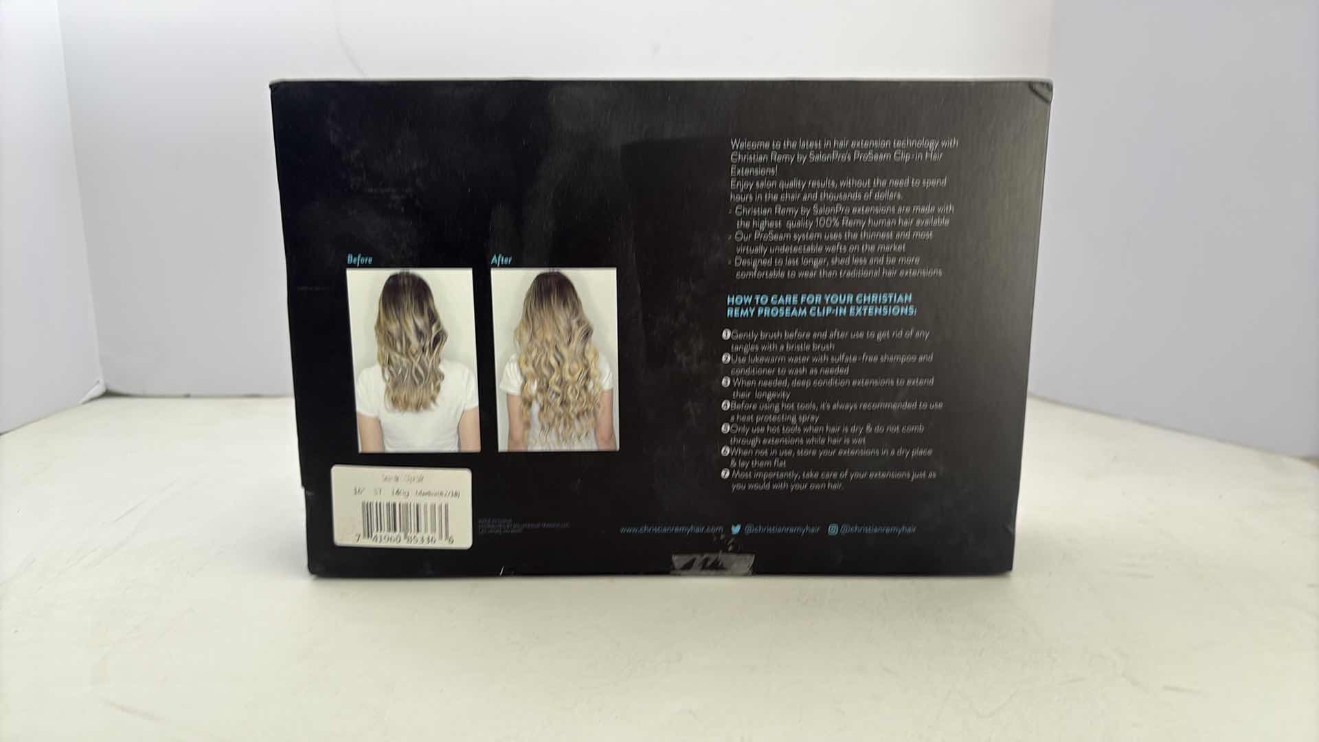 Photo 1 of SALONPRO CHRISTIAN REMY PRO SEAM CLIP IN HAIR EXTENSIONS 16” 140g “MARTINI”