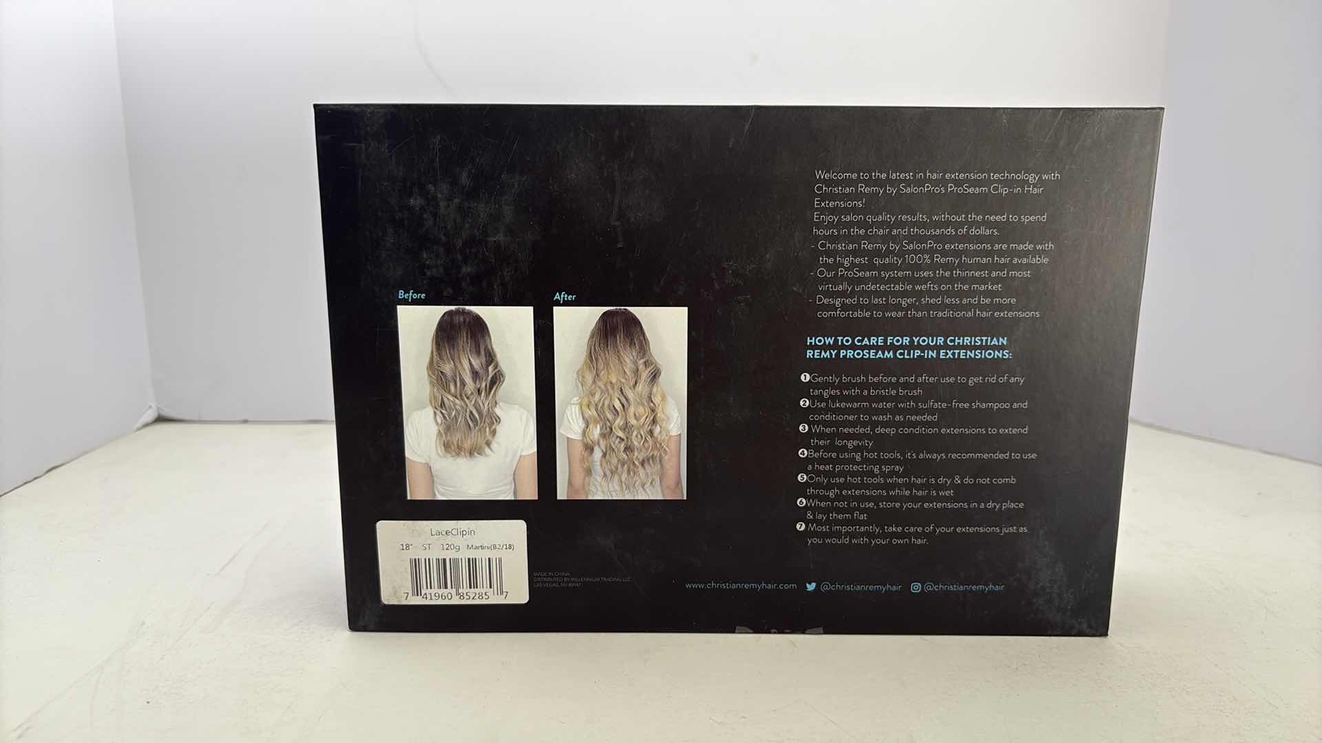 Photo 1 of SALONPRO CHRISTIAN REMY PRO SEAM CLIP IN HAIR EXTENSIONS 18” 120g “MARTINI”