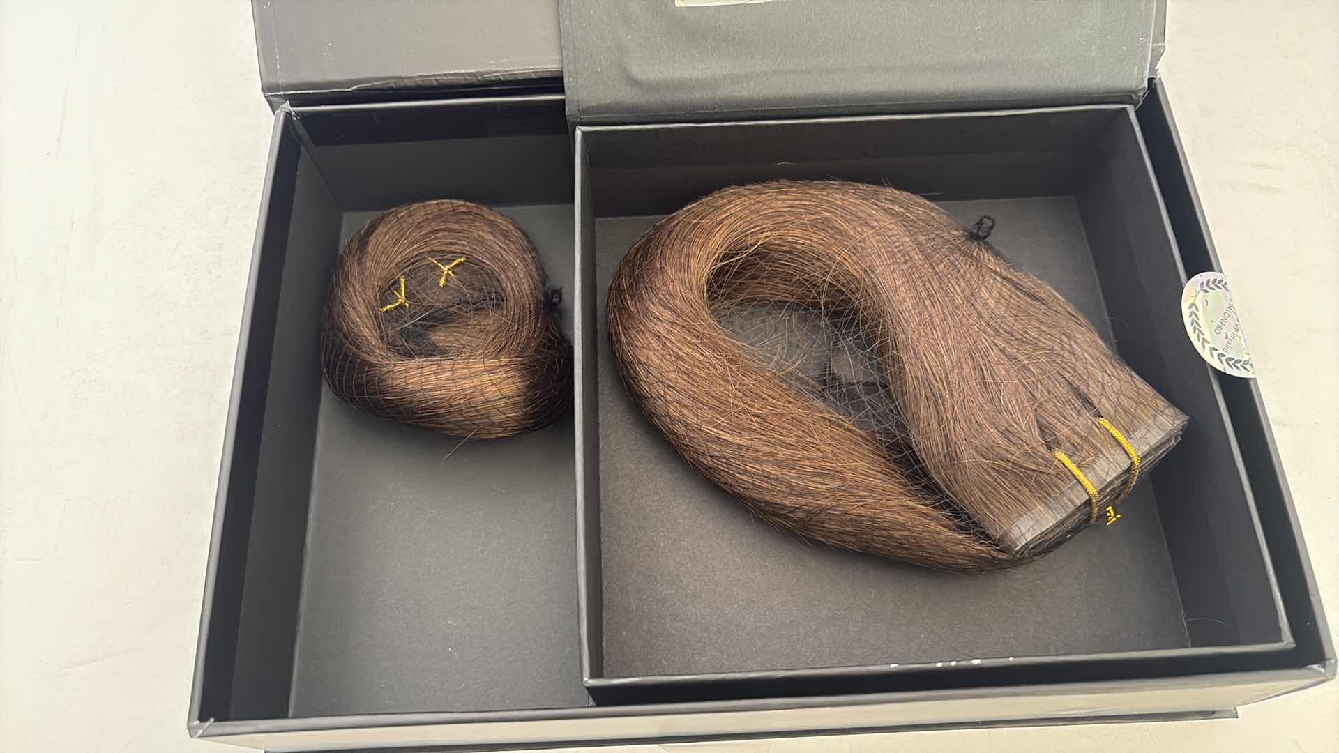 Photo 1 of SALONPRO CHRISTIAN REMY PRO SEAM CLIP IN HAIR EXTENSIONS 18” 140g “ESPRESSO BROWN”