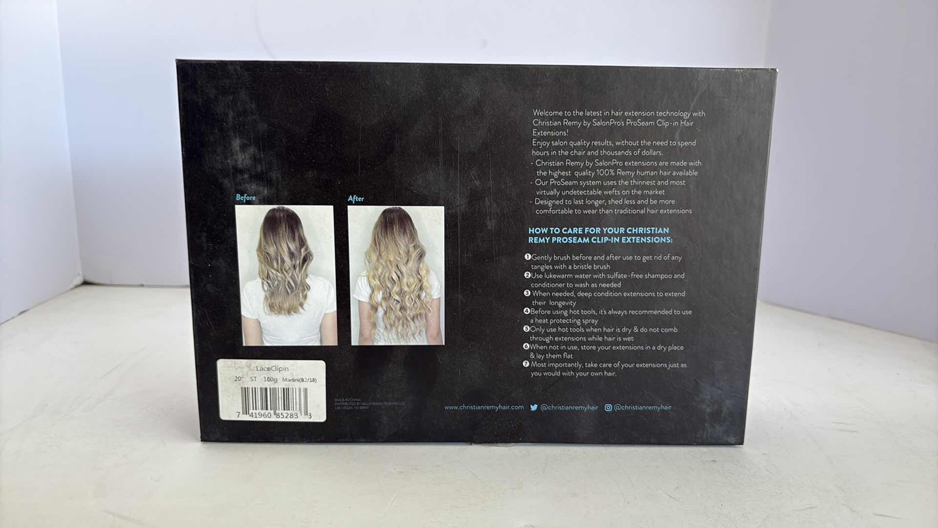 Photo 1 of SALONPRO CHRISTIAN REMY PRO SEAM CLIP IN HAIR EXTENSIONS 20” 160g “MARTINI”