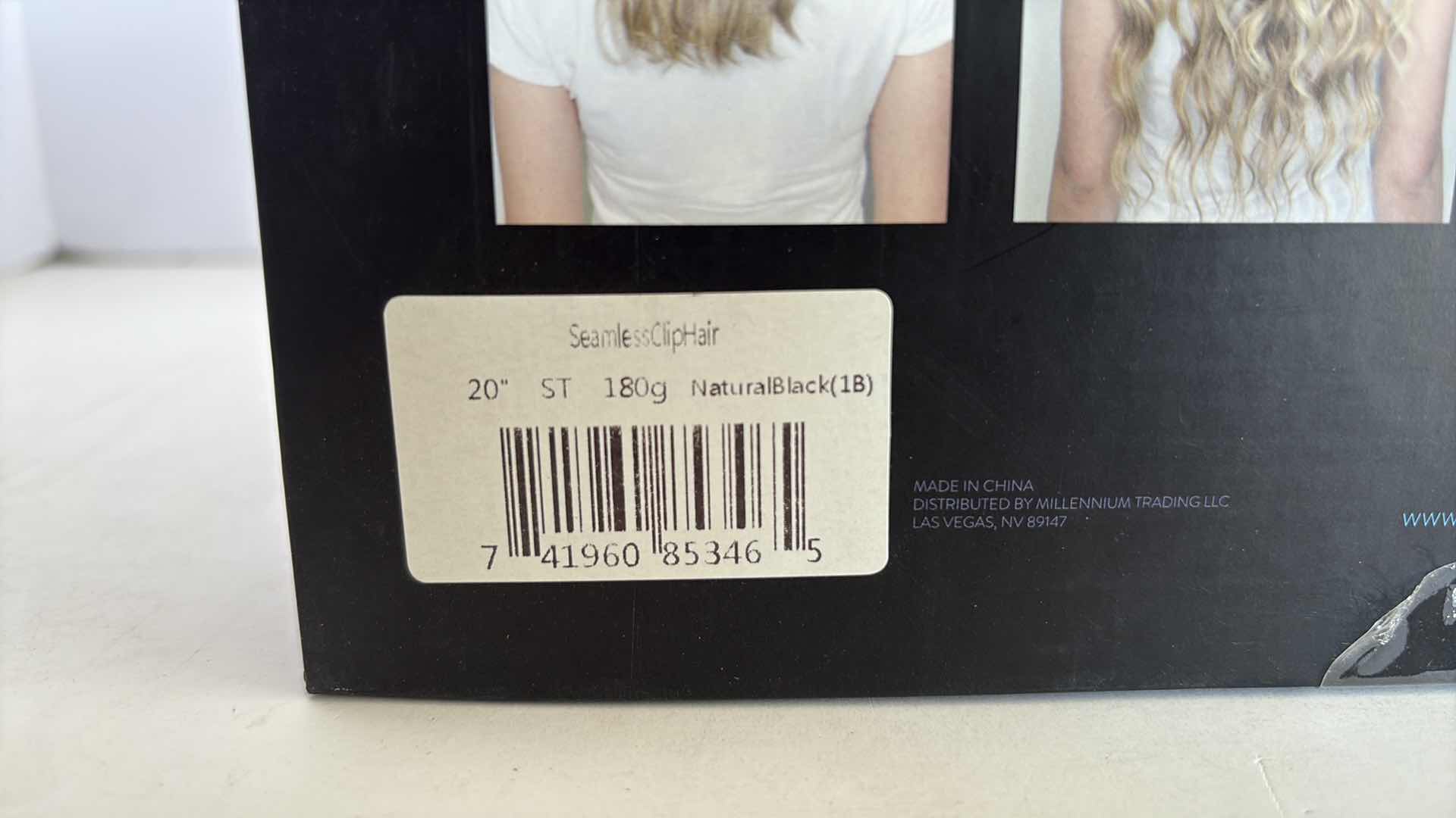 Photo 1 of SALONPRO CHRISTIAN REMY PRO SEAM CLIP IN HAIR EXTENSIONS 20” 180g “ NATURAL BLACK”