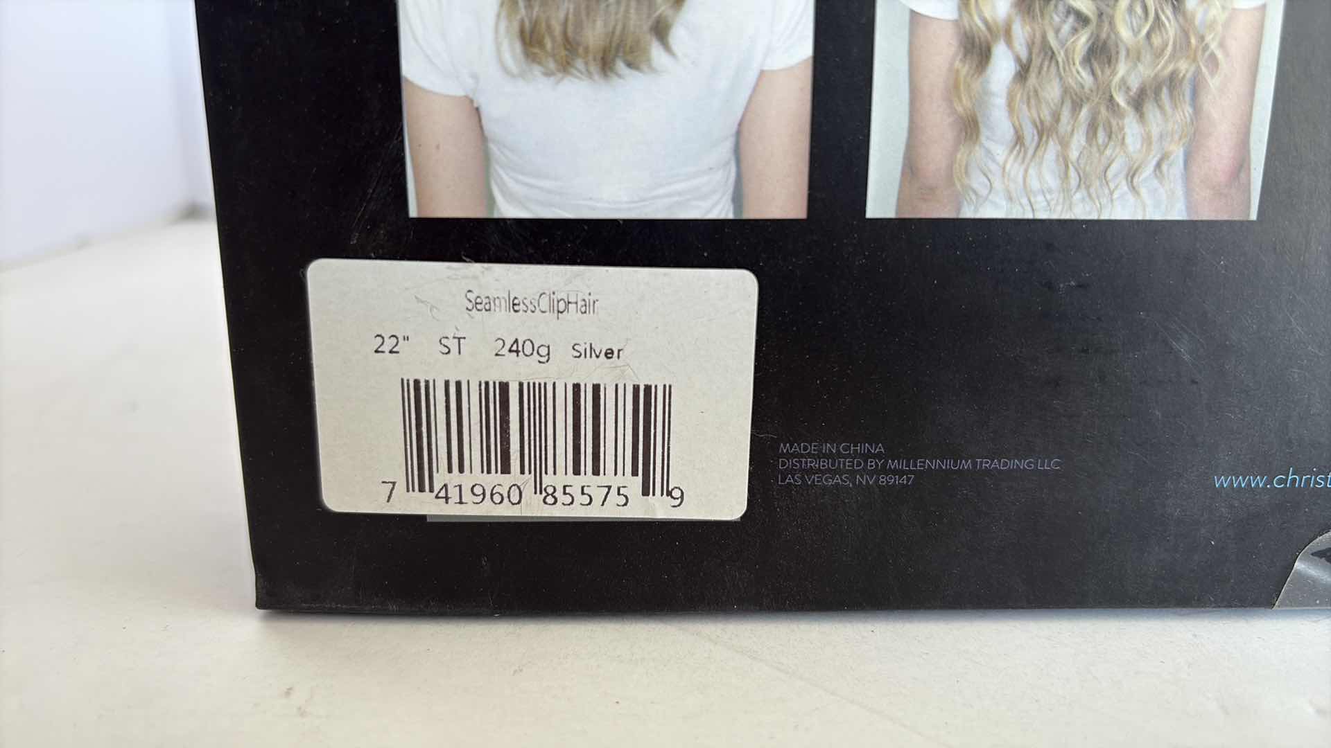 Photo 1 of SALONPRO CHRISTIAN REMY PRO SEAM CLIP IN HAIR EXTENSIONS 22” 240g “SILVER”