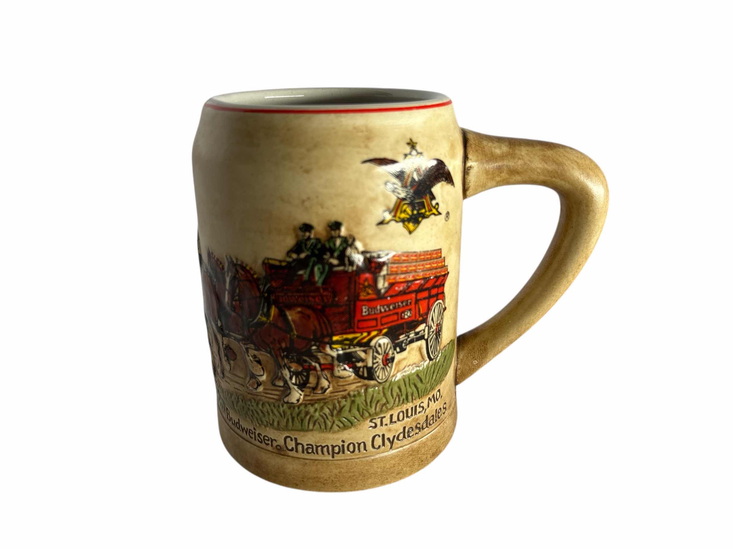 Photo 1 of BUDWEISER BEER STEIN 1980 H5”