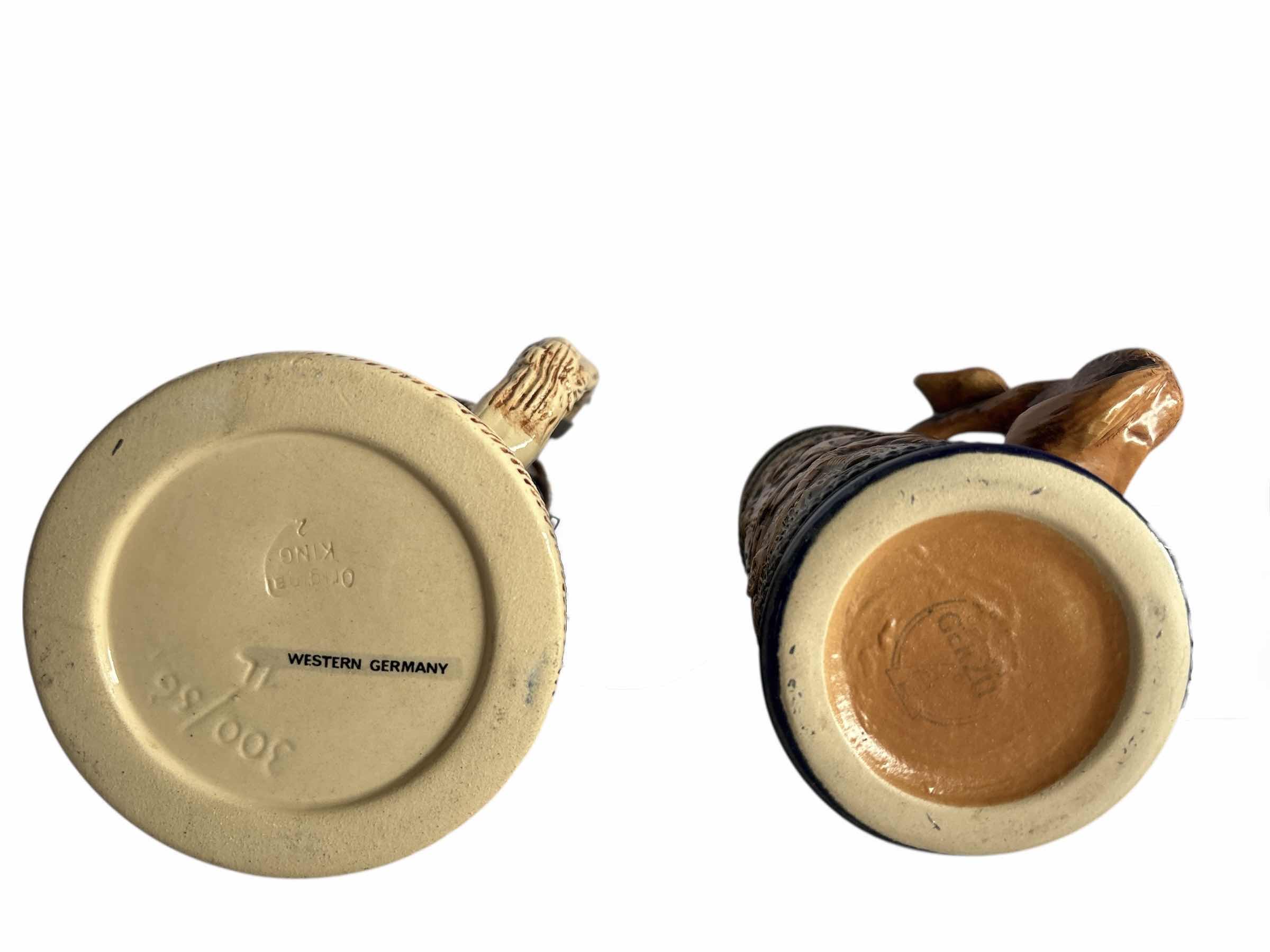 Photo 1 of 2-COLLECTIBLE GERMAN BEER STEIN'S H11.5”