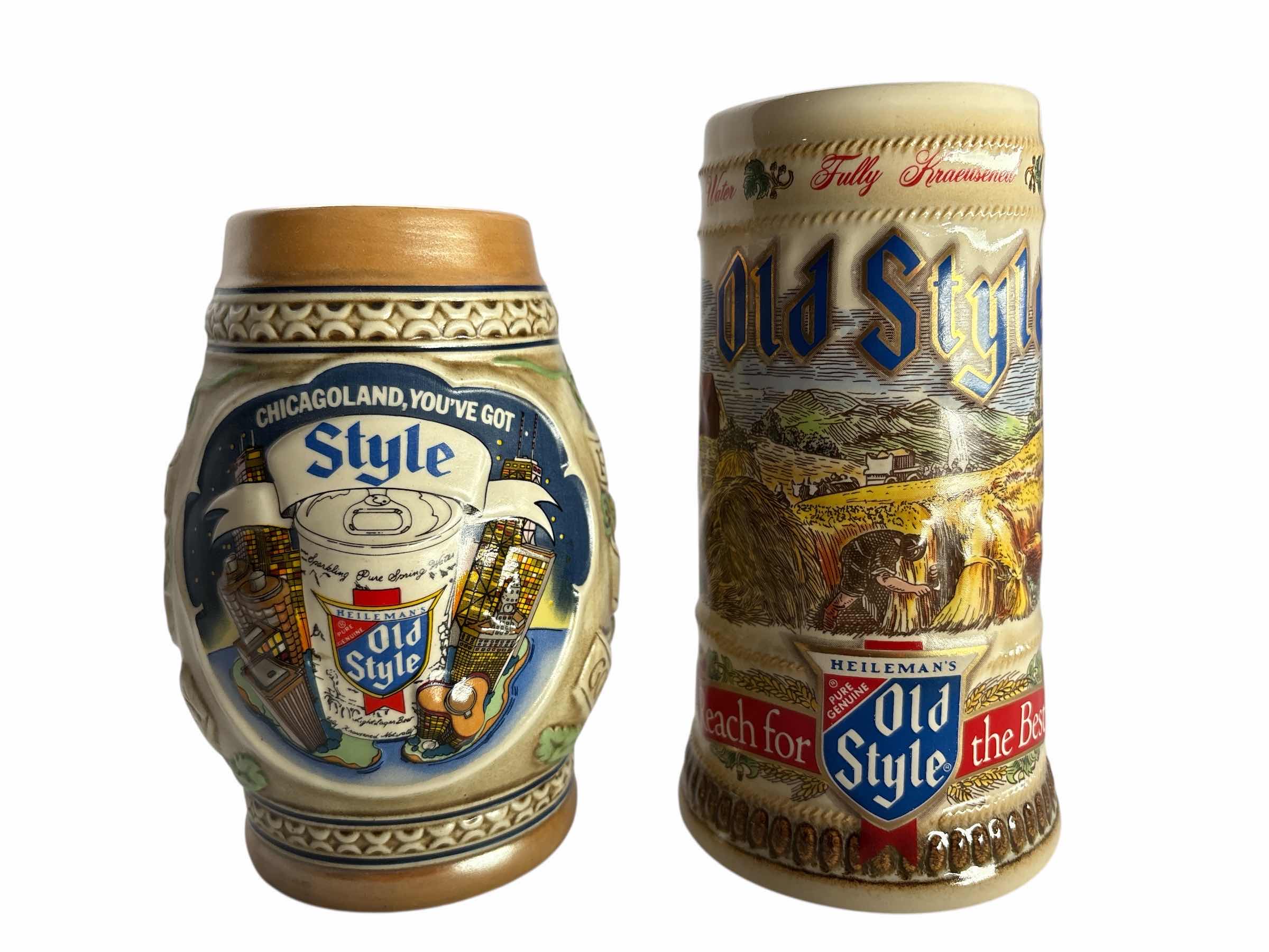 Photo 1 of 2-COLLECTIBLE OLD STYLE BEER STEIN'S