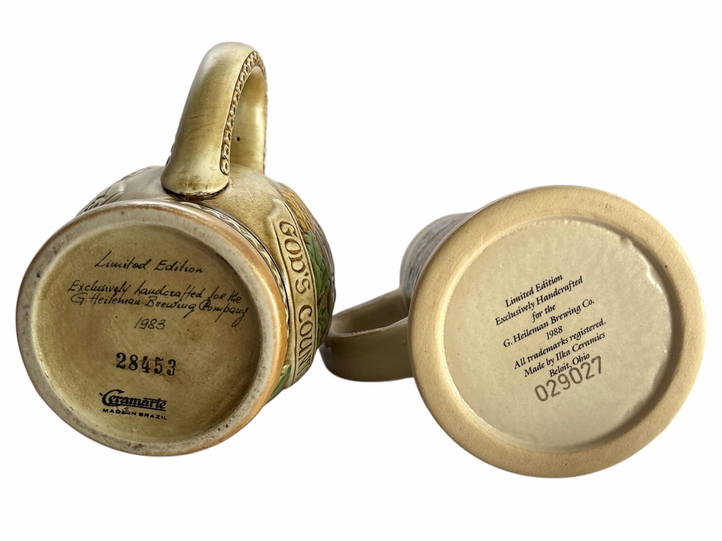 Photo 1 of 2-COLLECTIBLE OLD STYLE BEER STEIN'S