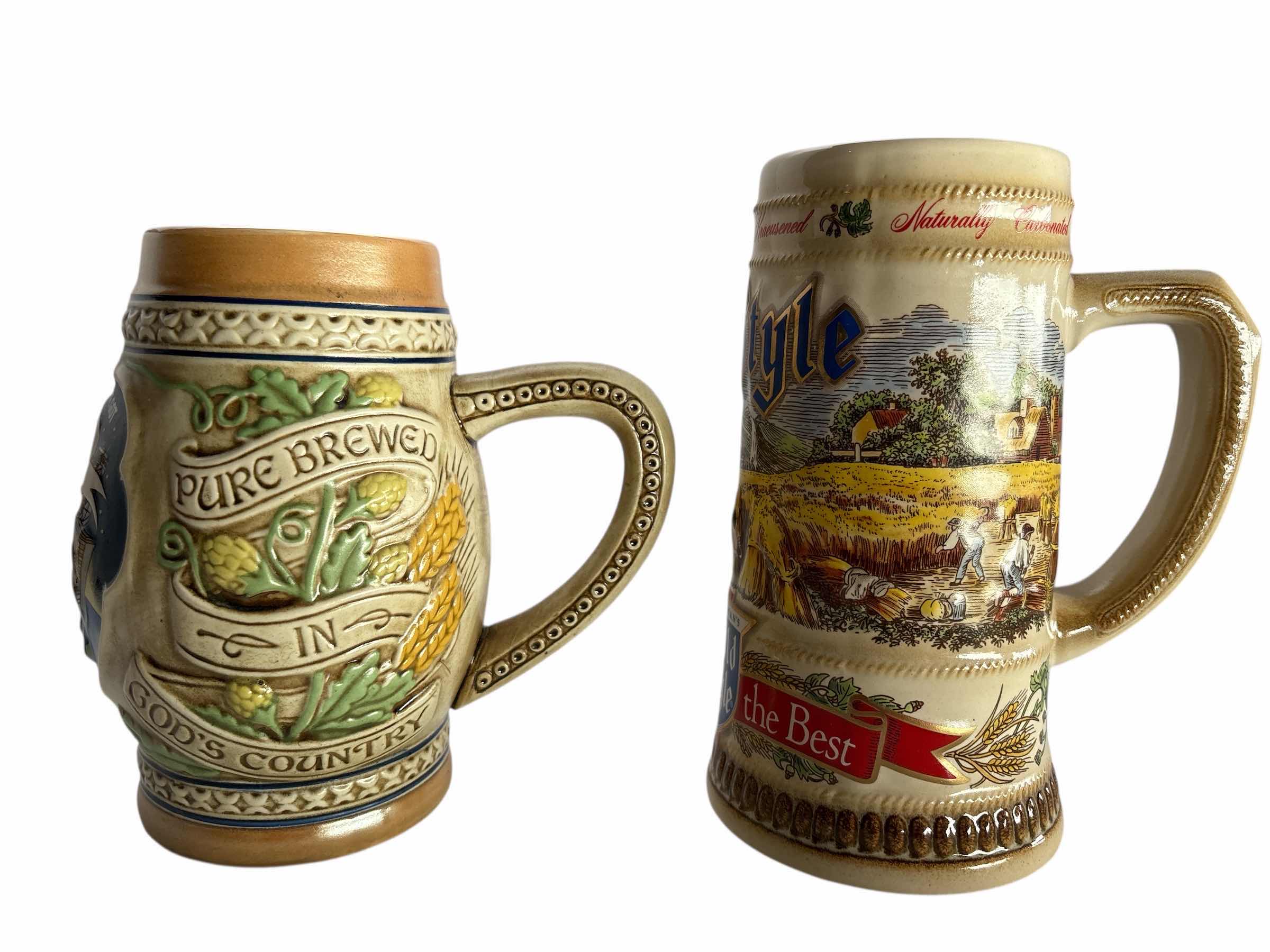 Photo 1 of 2-COLLECTIBLE OLD STYLE BEER STEIN'S