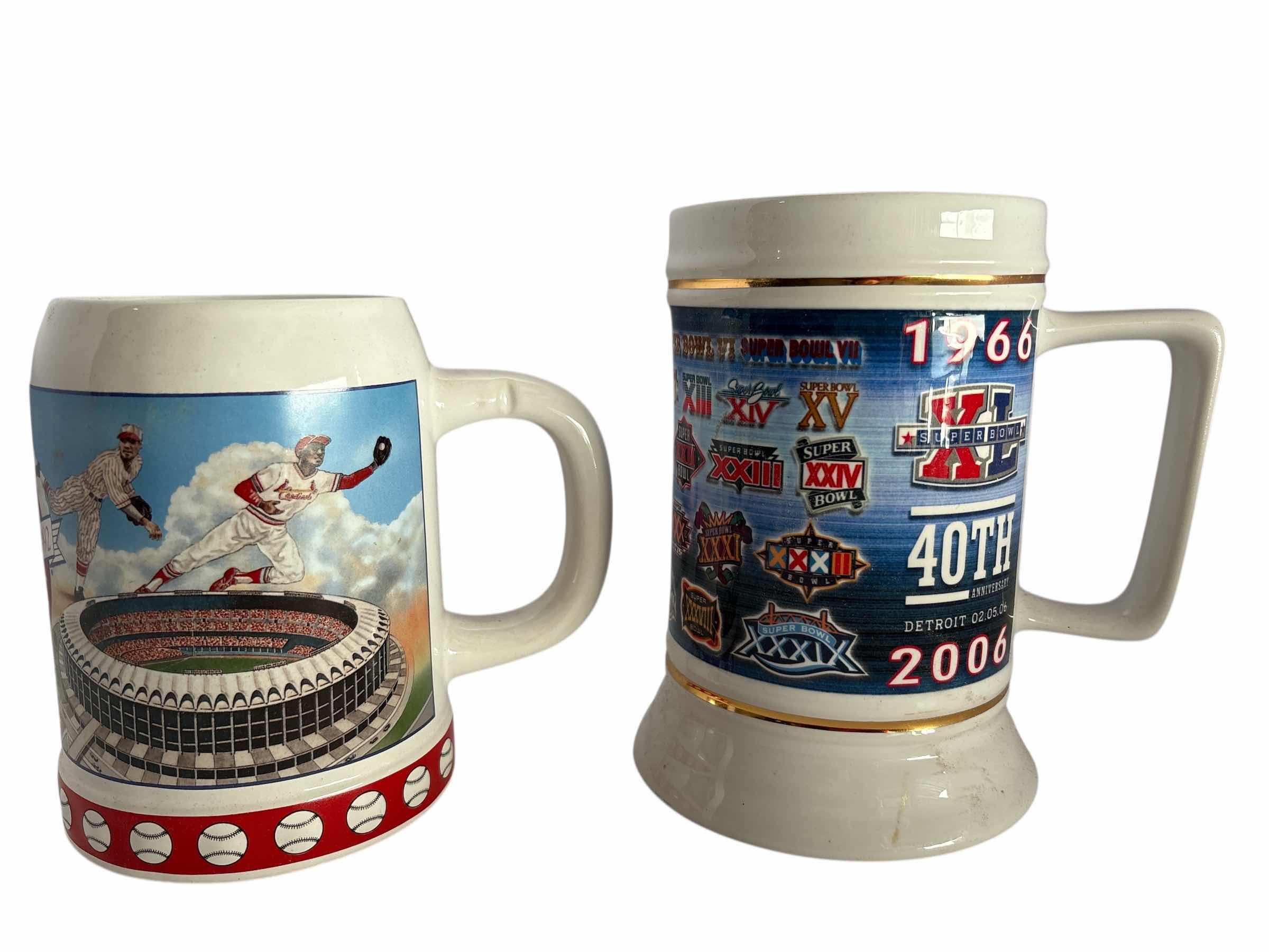 Photo 1 of 2 PCS-COLLECTIBLE SPORTS BEER STEIN