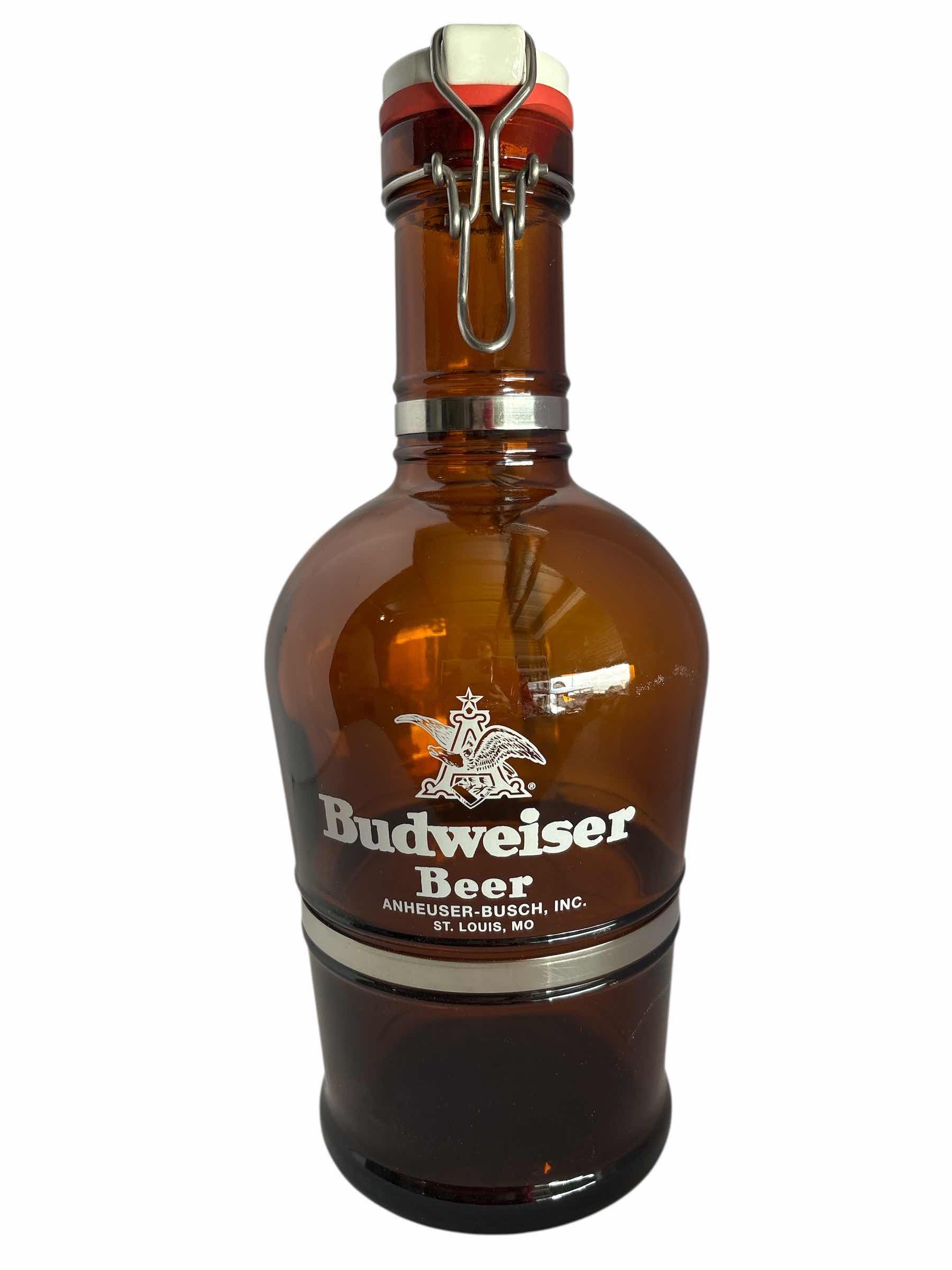 Photo 1 of BUDWEISER GLASS GROWLER H13”