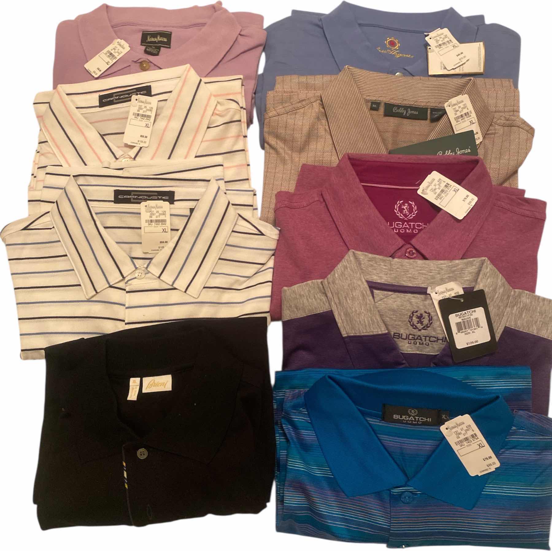 Photo 1 of 9 - DESIGNER GOLF SHIRTS MENS SIZE XL (one has no tag)