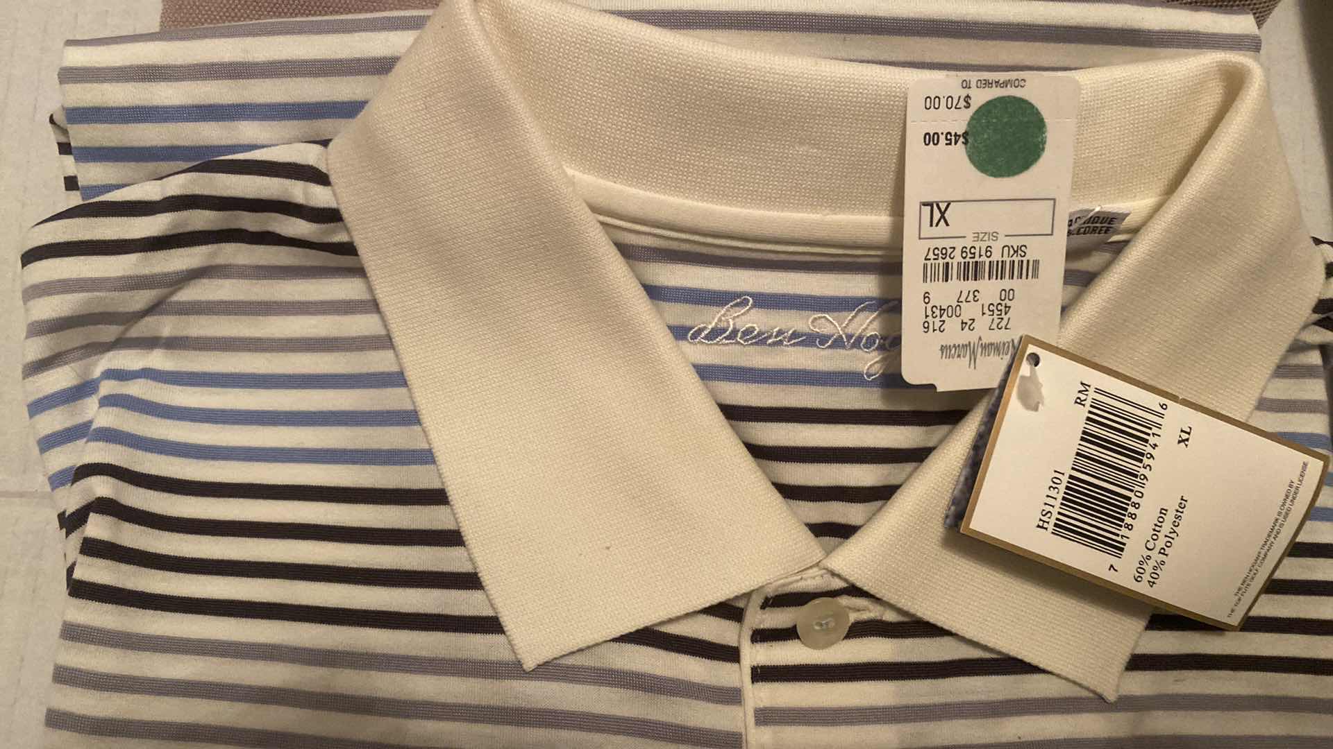 Photo 1 of 8 - DESIGNER GOLF SHIRTS MENS SIZE XL ( 7 WITH TAGS)