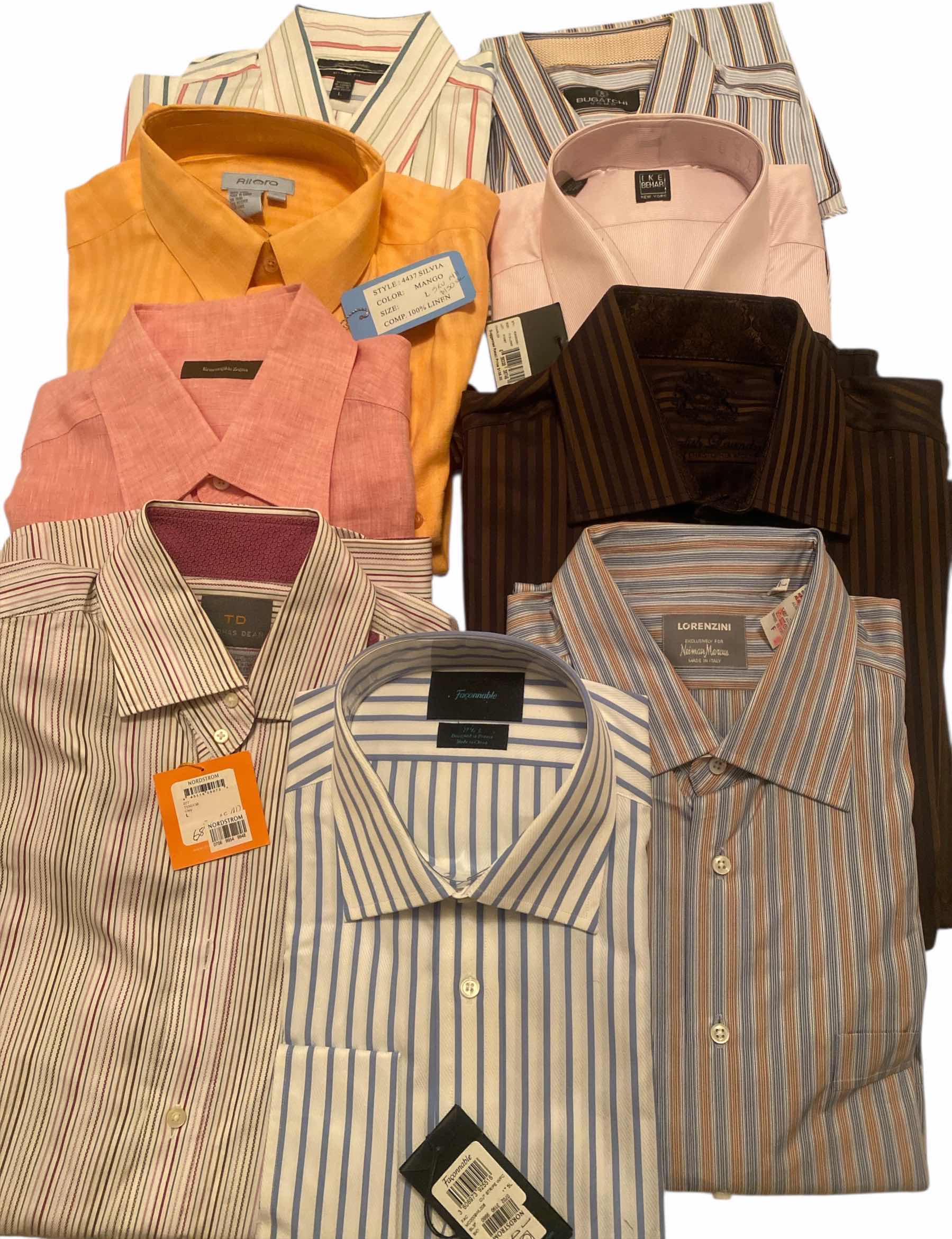 Photo 1 of 9 - DESIGNER LONG SLEEVE DRESS SHIRTS SIZE  17 & X LARGE (SOME WITH TAGS)