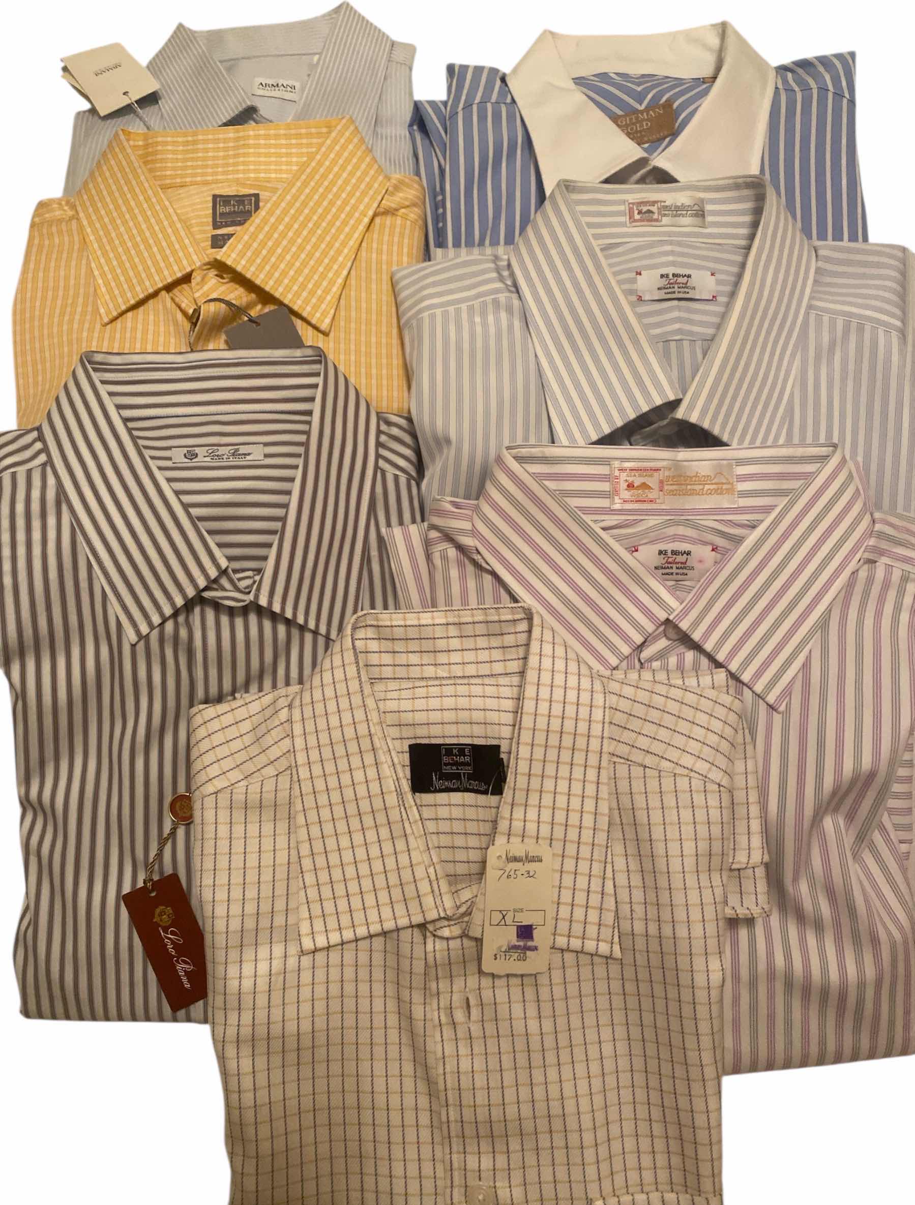 Photo 1 of 7 - DESIGNER LONG SLEEVE DRESS SHIRTS SIZE  17 & X LARGE (SOME WITH TAGS)