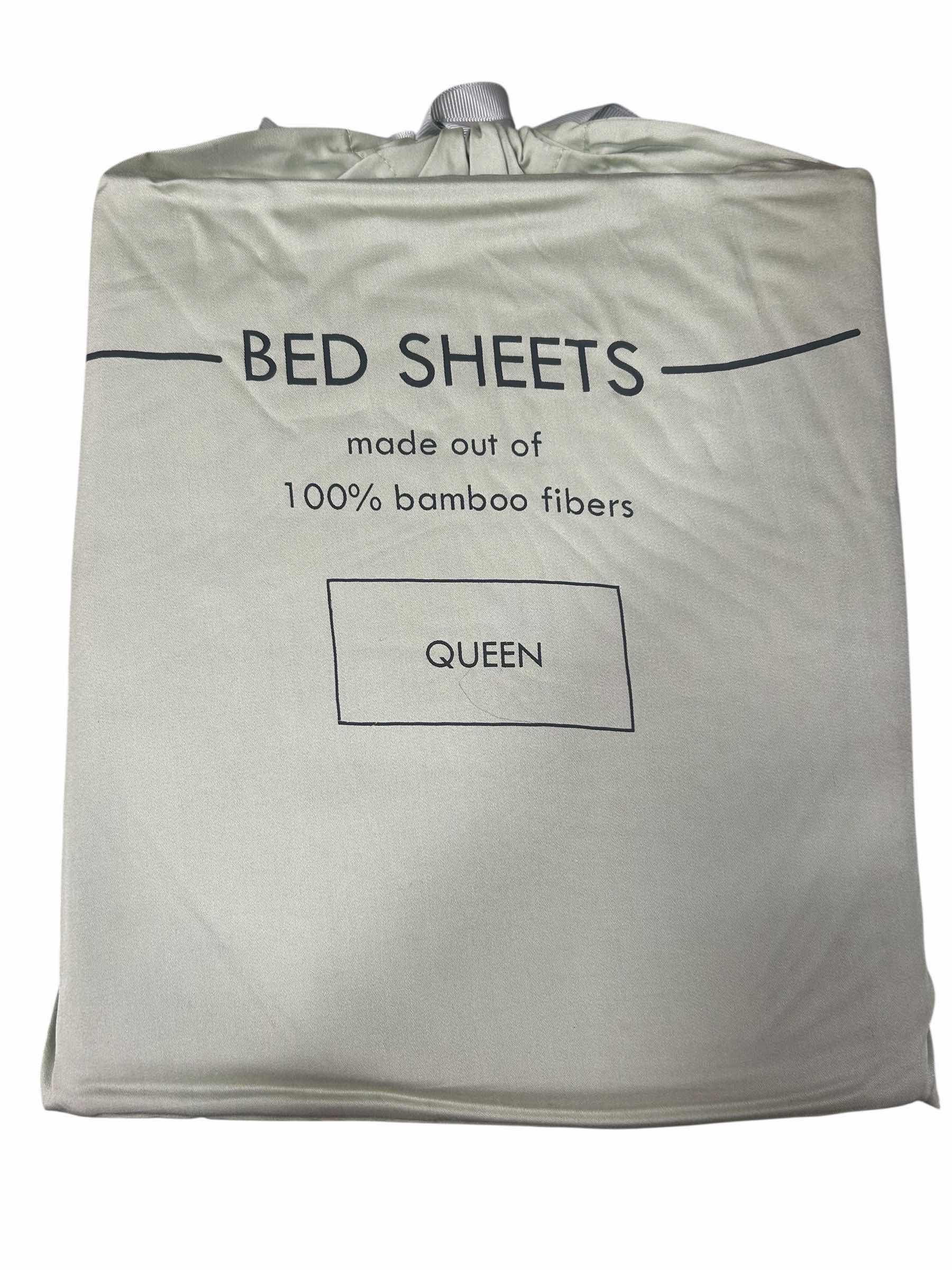 Photo 1 of BAMBOO IS BETTER SAGE 100% BAMBOO FIBERS QUEEN BED SHEET SET