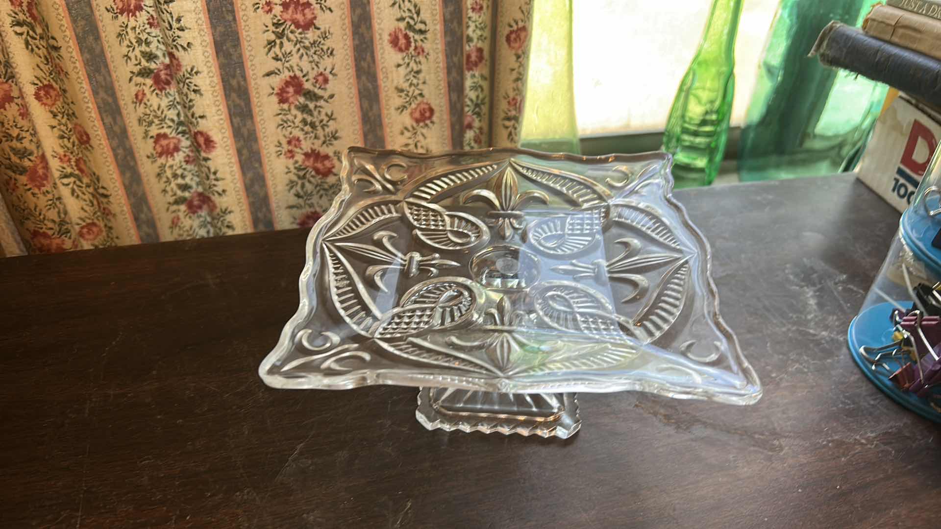 Photo 1 of VINTAGE PINK AND CLEAR DEPRESSION GLASS ITEMS.