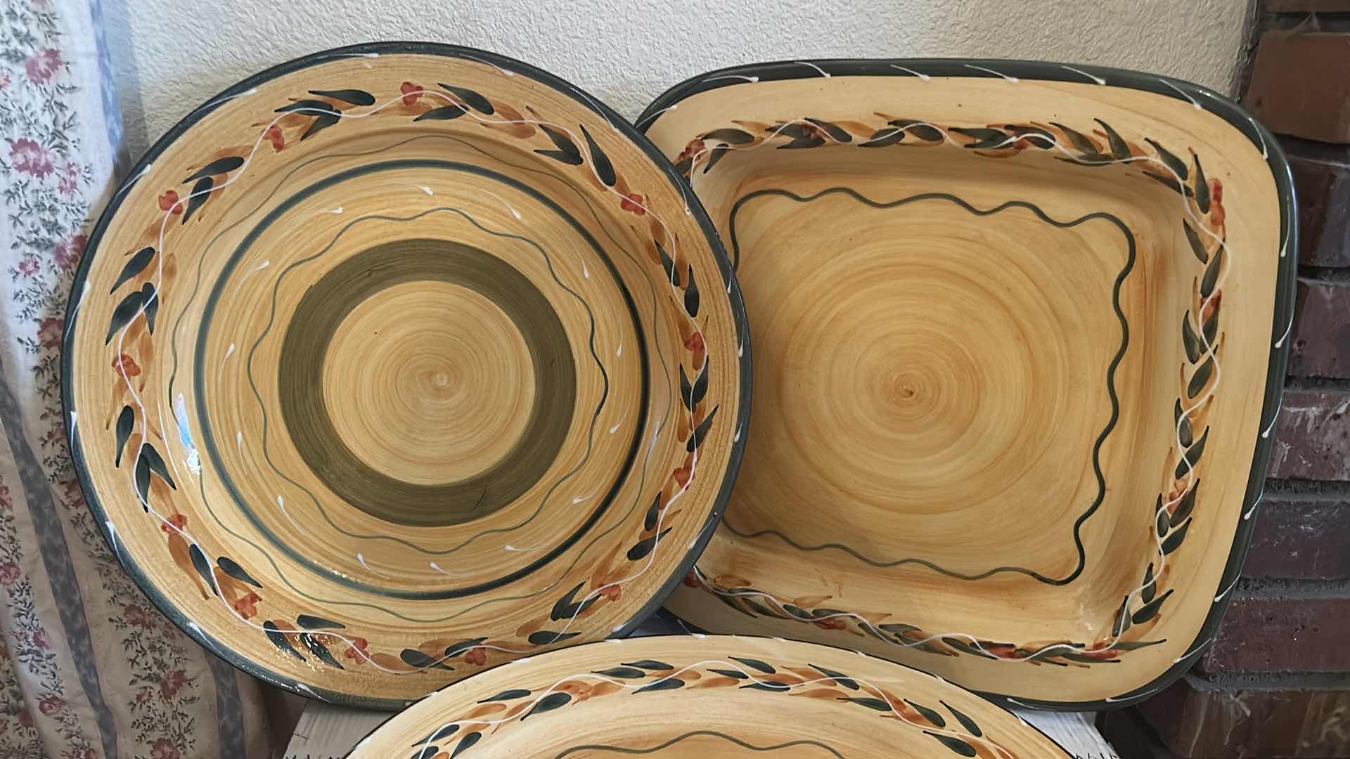Photo 1 of LARGE FURIO ITALIAN CERAMIC PLATTERS  ( ROUND 15.5”)