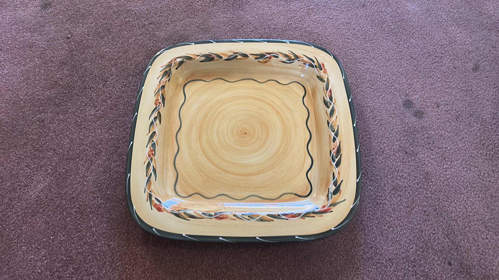 Photo 1 of LARGE FURIO ITALIAN CERAMIC PLATTERS  ( ROUND 15.5”)