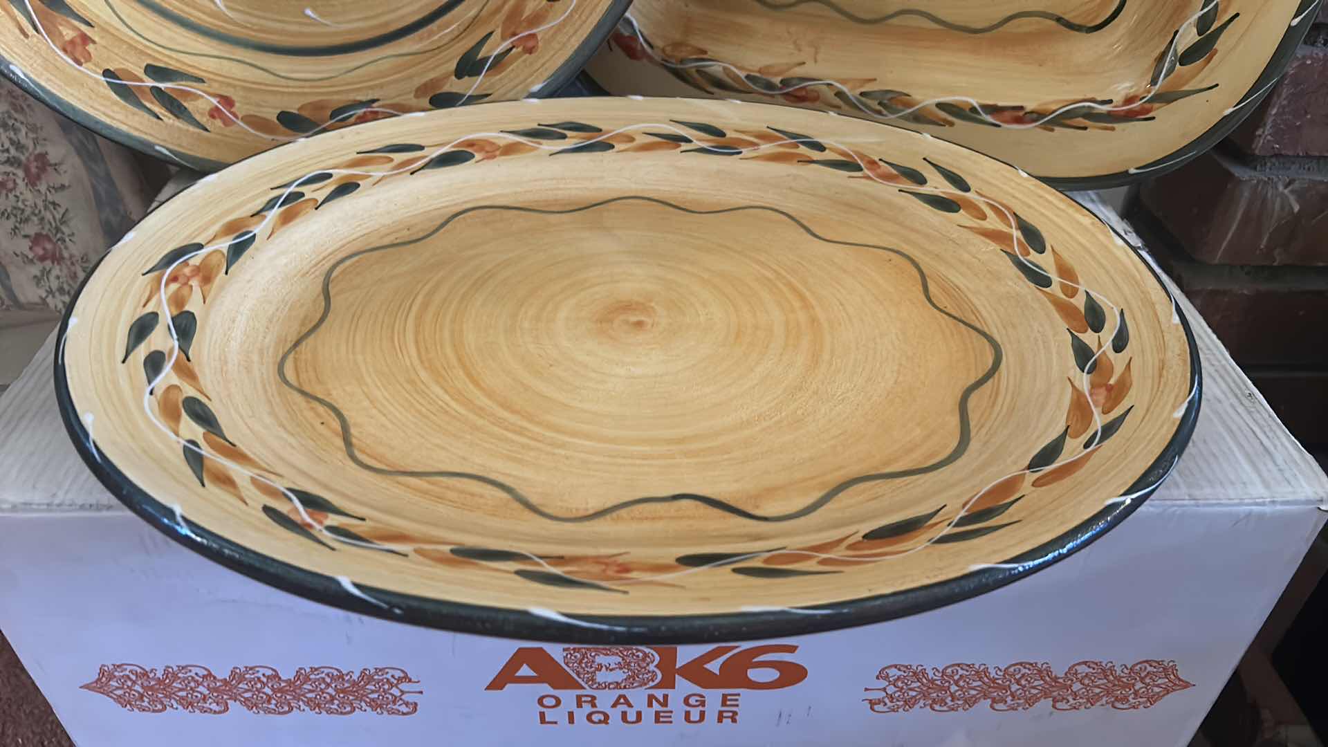 Photo 1 of LARGE FURIO ITALIAN CERAMIC PLATTERS  ( ROUND 15.5”)