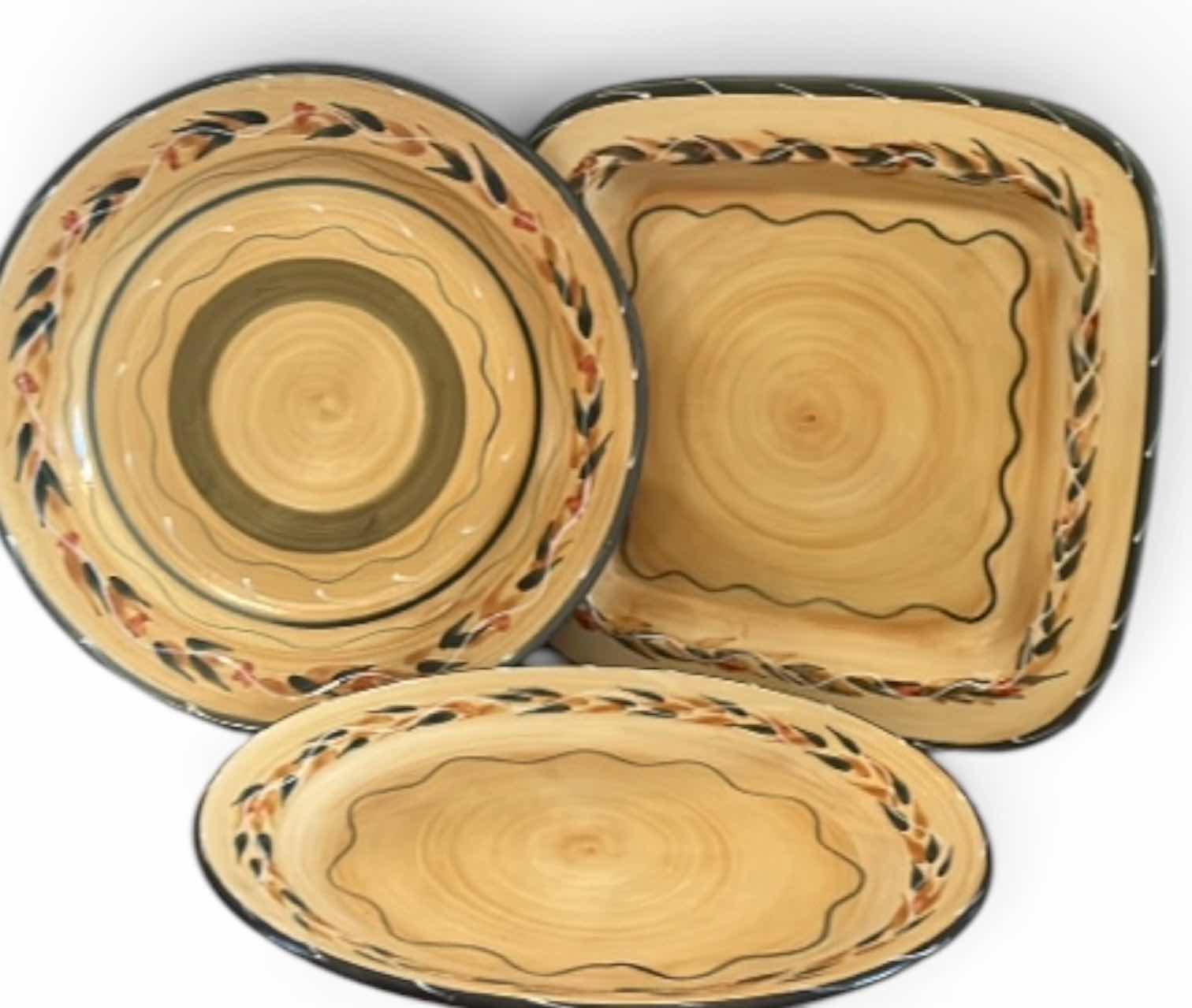 Photo 1 of LARGE FURIO ITALIAN CERAMIC PLATTERS  ( ROUND 15.5”)