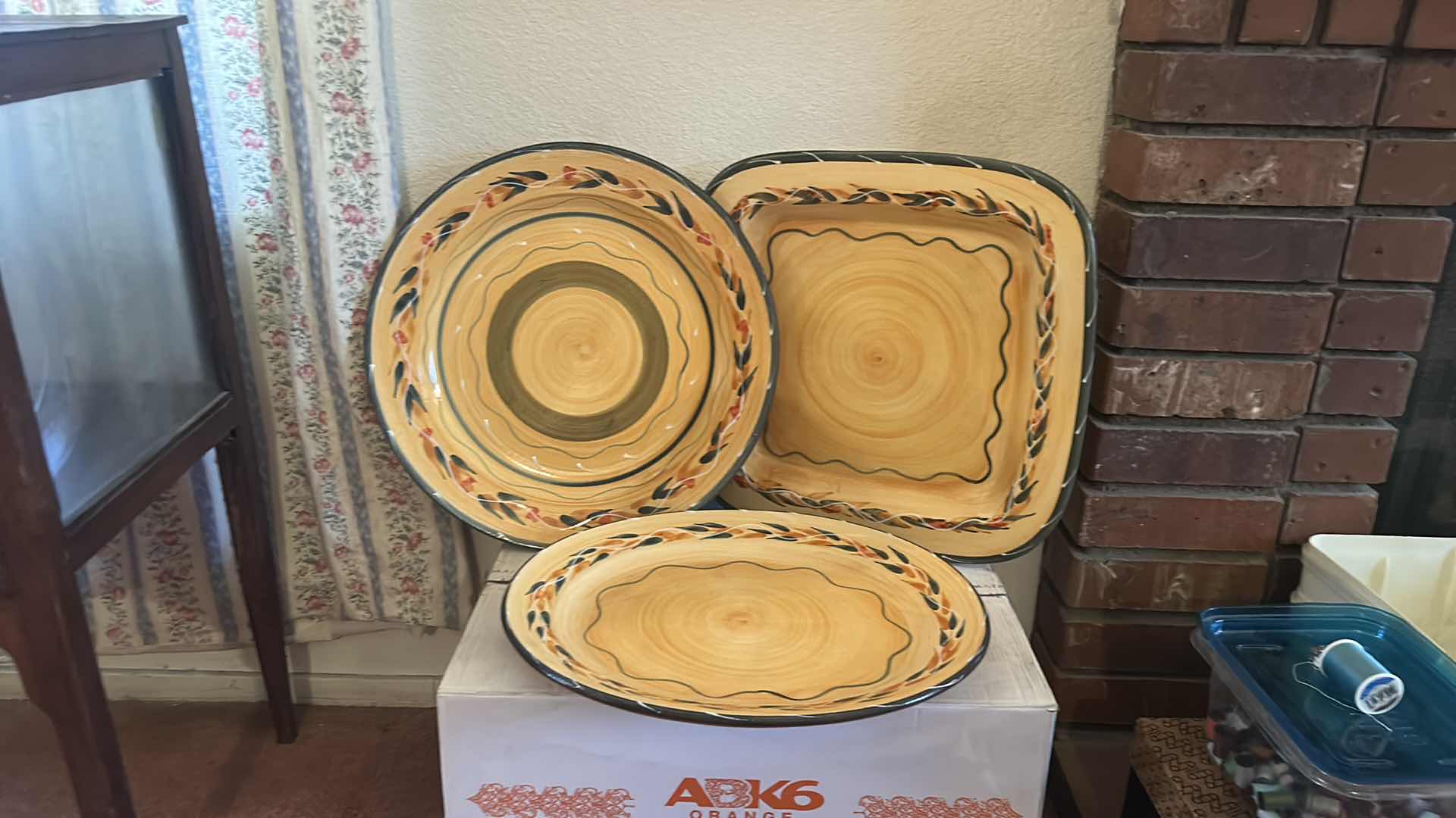 Photo 1 of LARGE FURIO ITALIAN CERAMIC PLATTERS  ( ROUND 15.5”)